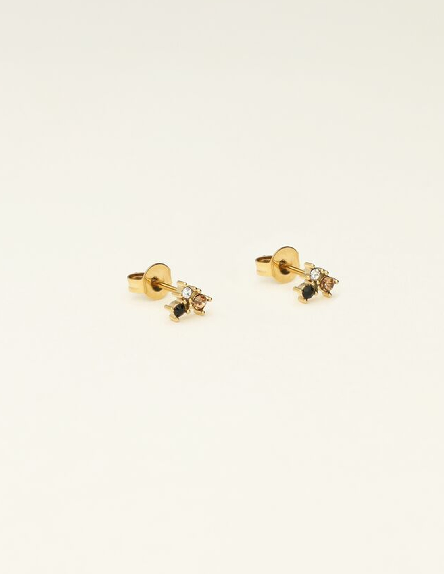 My Jewellery Studoorbellen strass  MJ09486 Goud