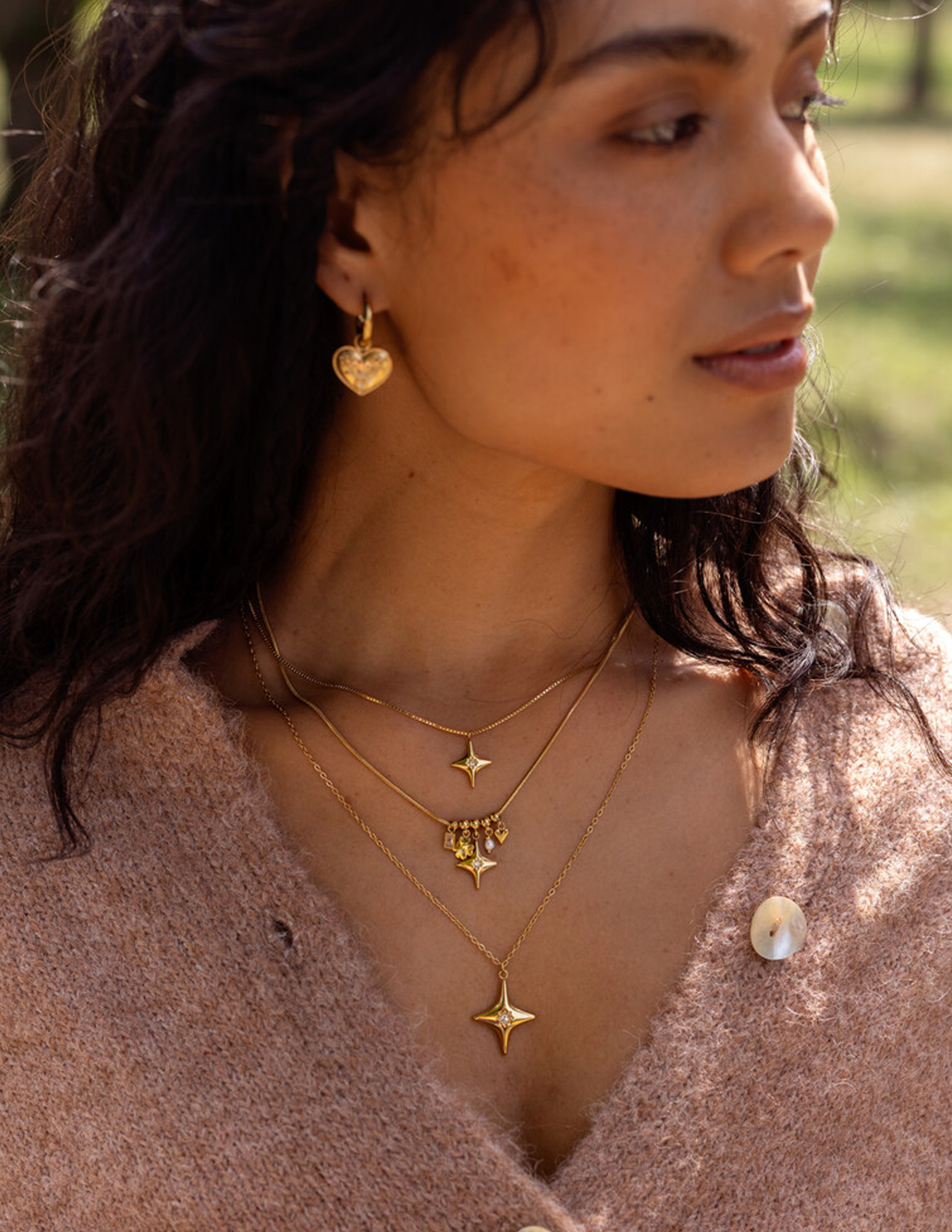 My Jewellery Mystic ketting met Poolster MJ14214 Goud