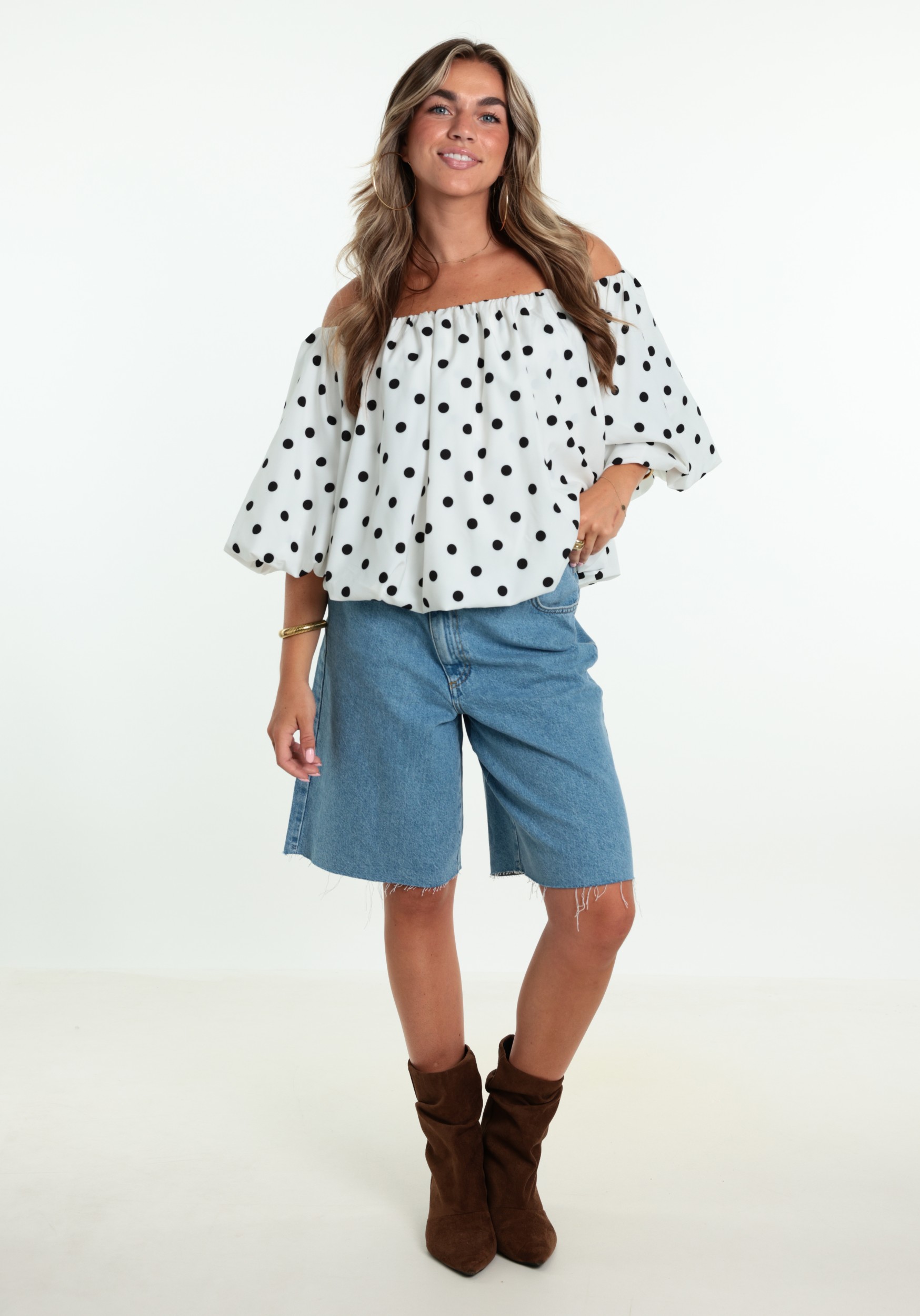 BELIEVE Blouse Bliss B-8615_1-TOP Wit