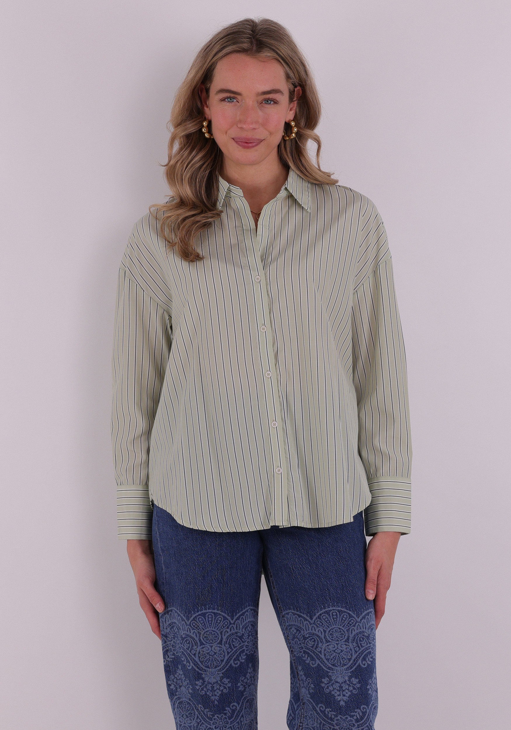 Only Blouse Oregon 15367554 Licht groen