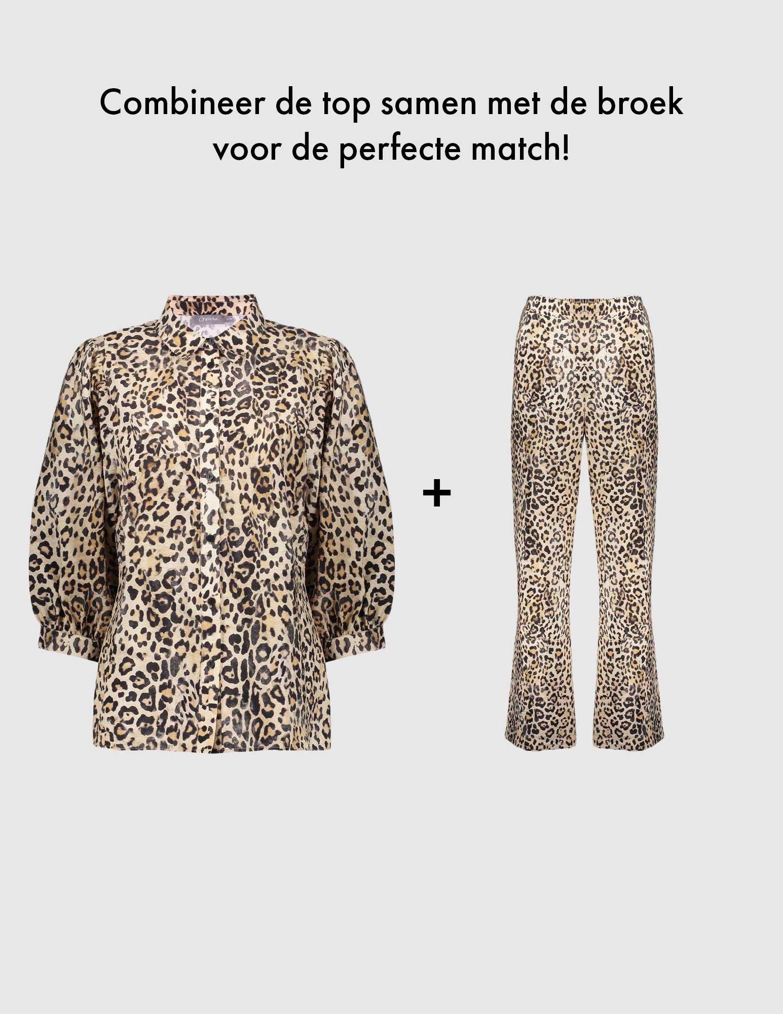 Geisha Printed broek 51232-20 Zand