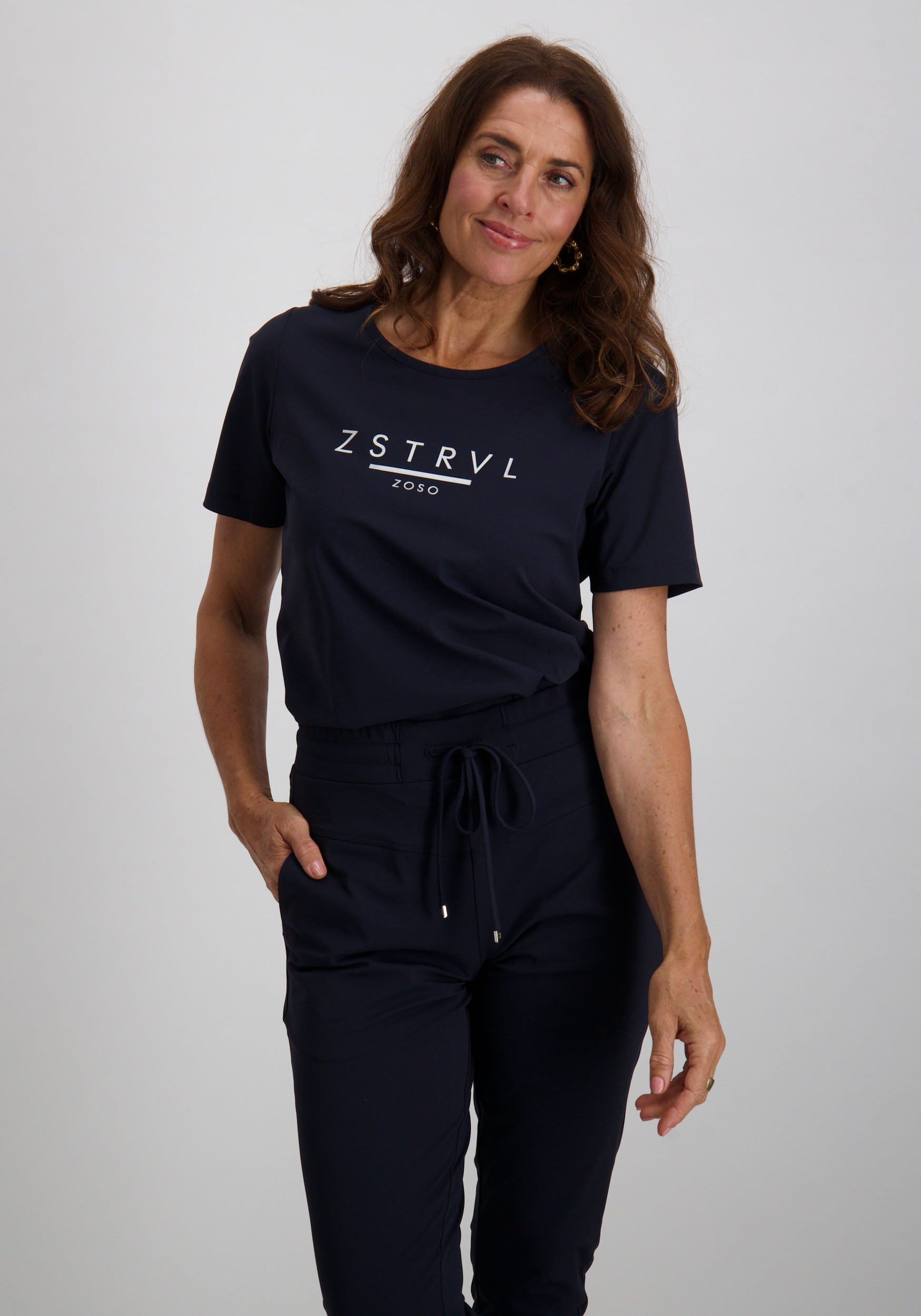 Zoso T-shirt 254Felicia Donker blauw
