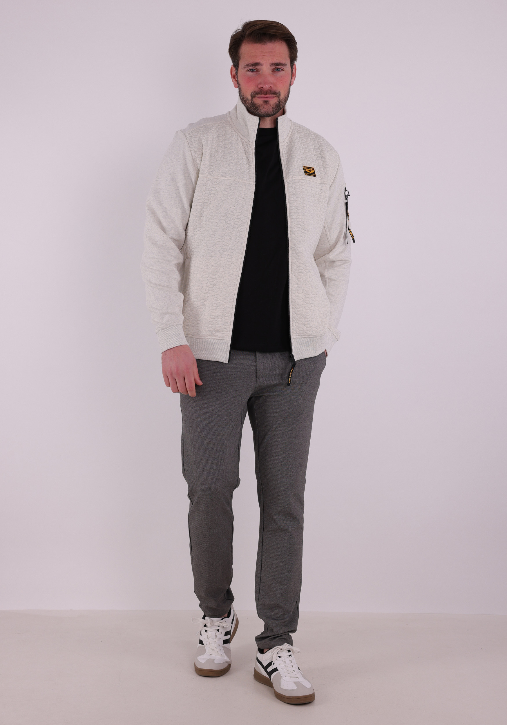 PME Legend Vest jacquard  PSW2602475 Ecru