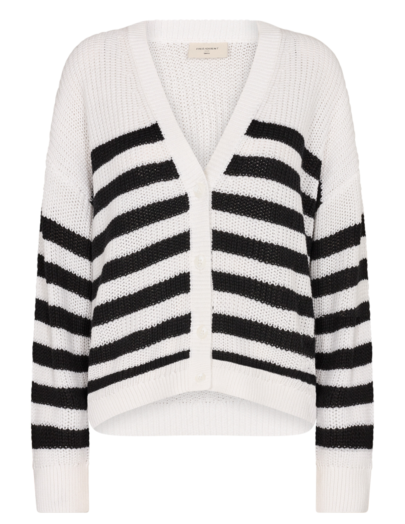 FREE|QUENT Vest Iben gestreept 202668 Wit