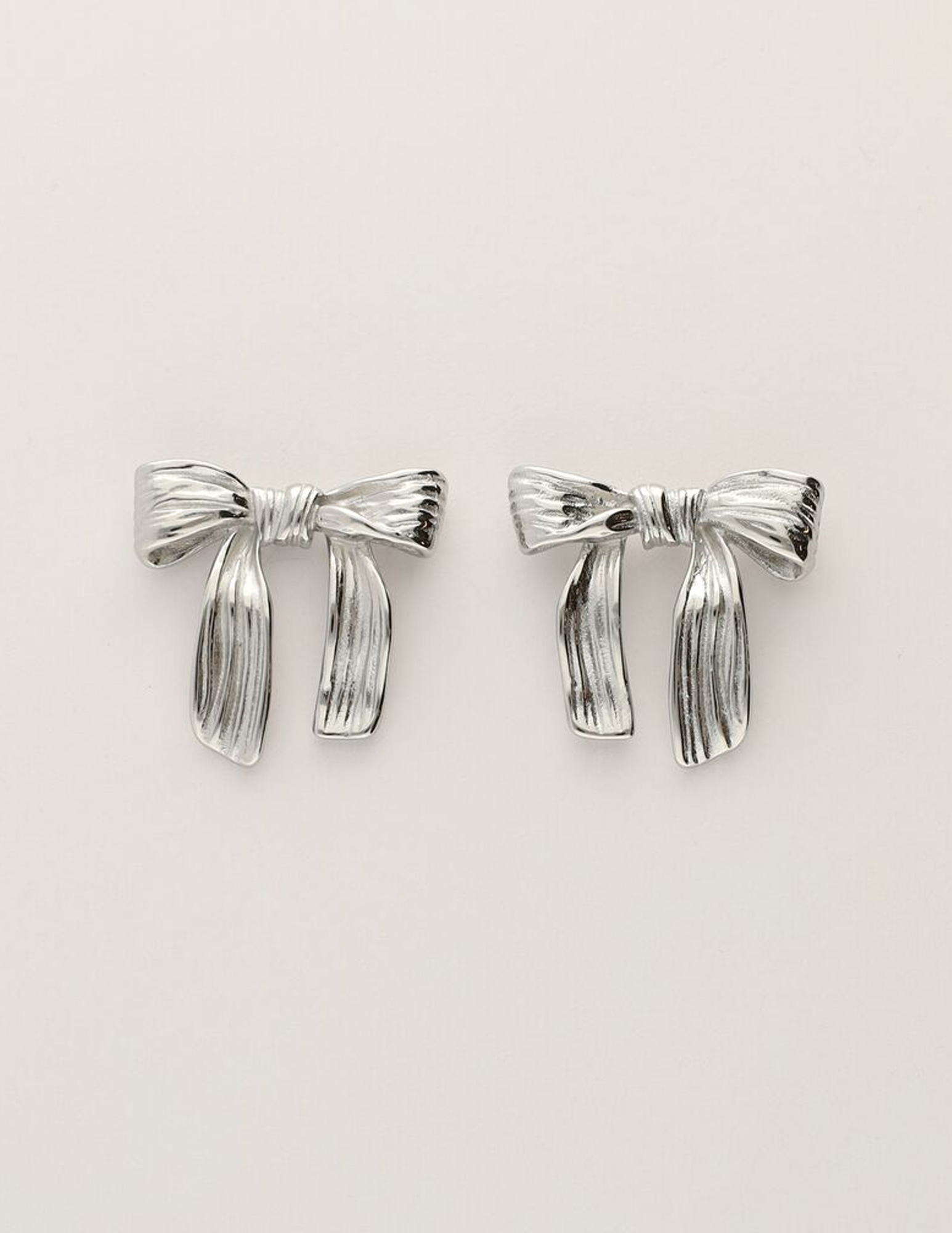 My Jewellery Studs met vintage strik MJ11399 Zilver