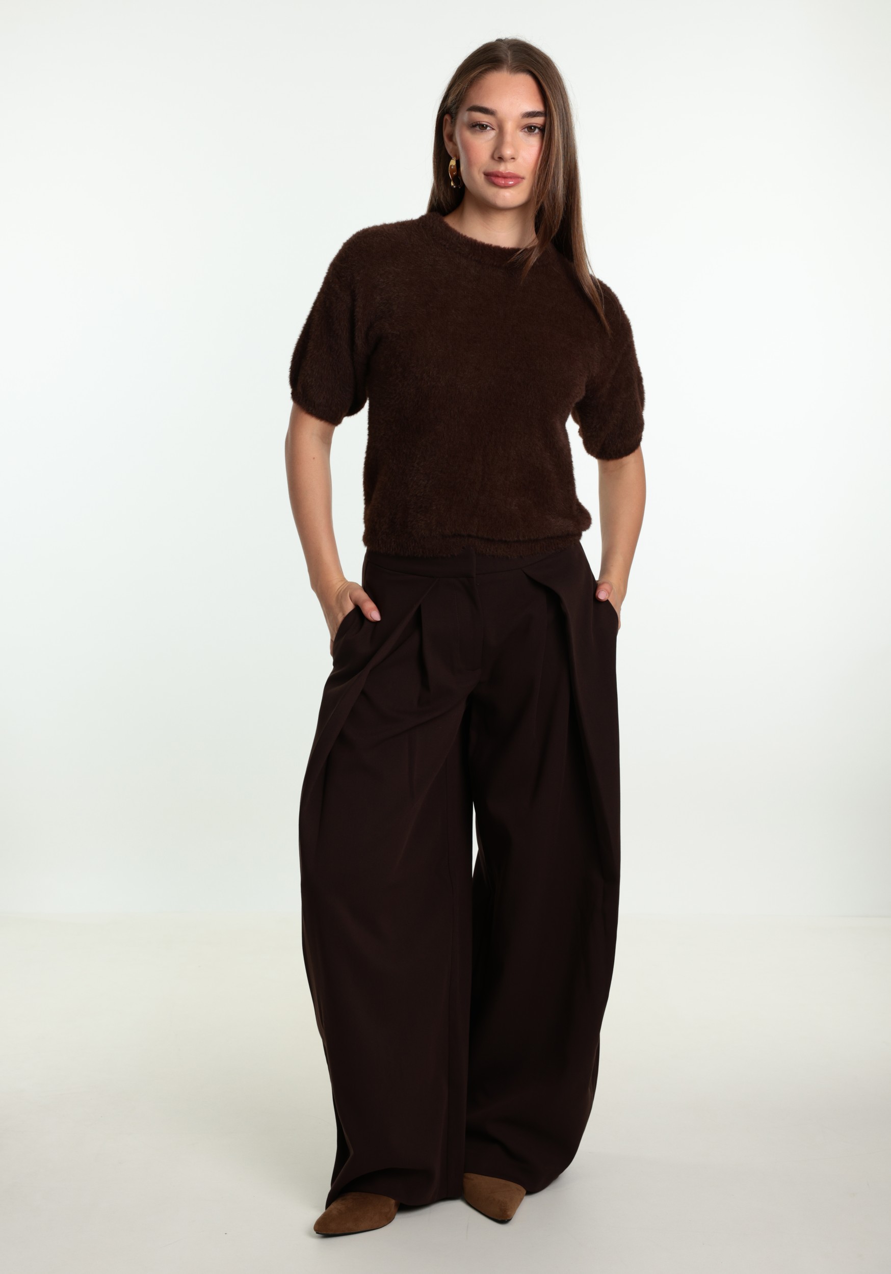 ONLY Broek Yasmine 15390774 Bruin