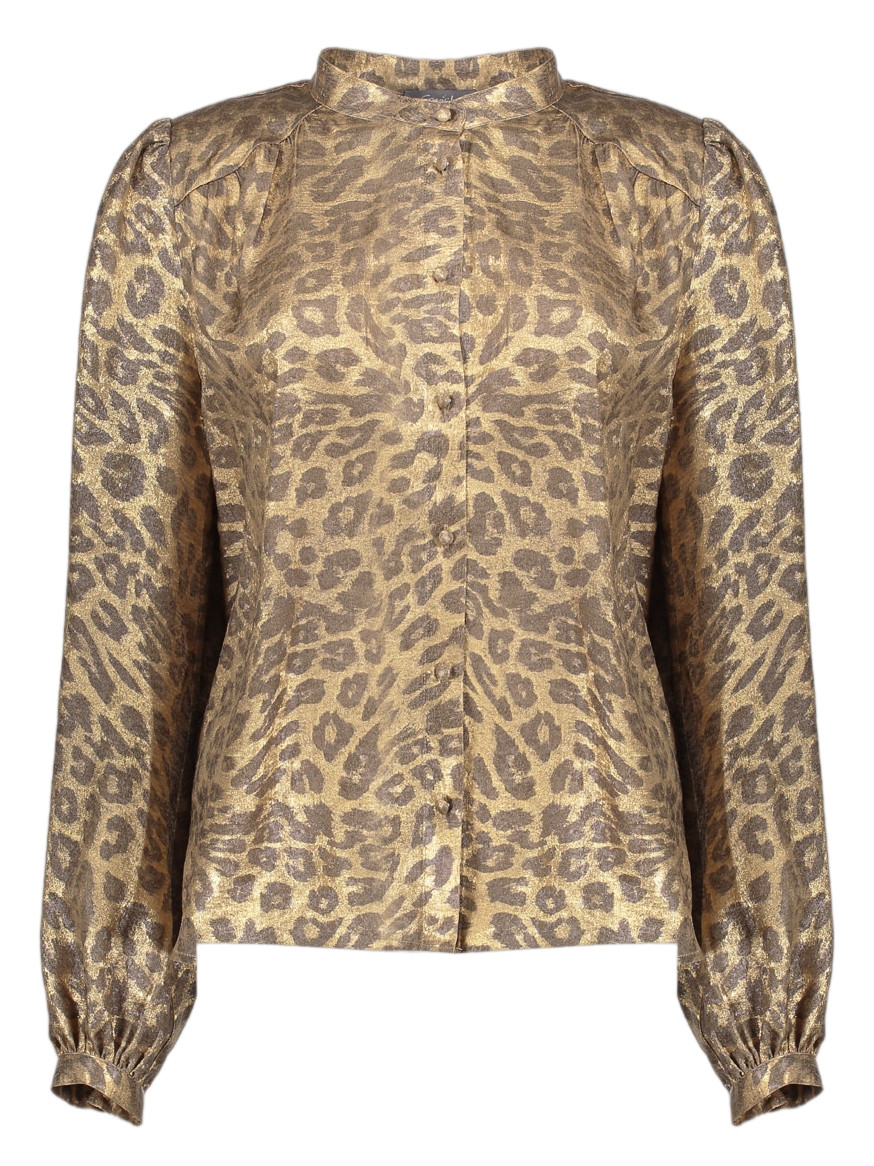 Geisha Blouse leopard 53869-14 Goud