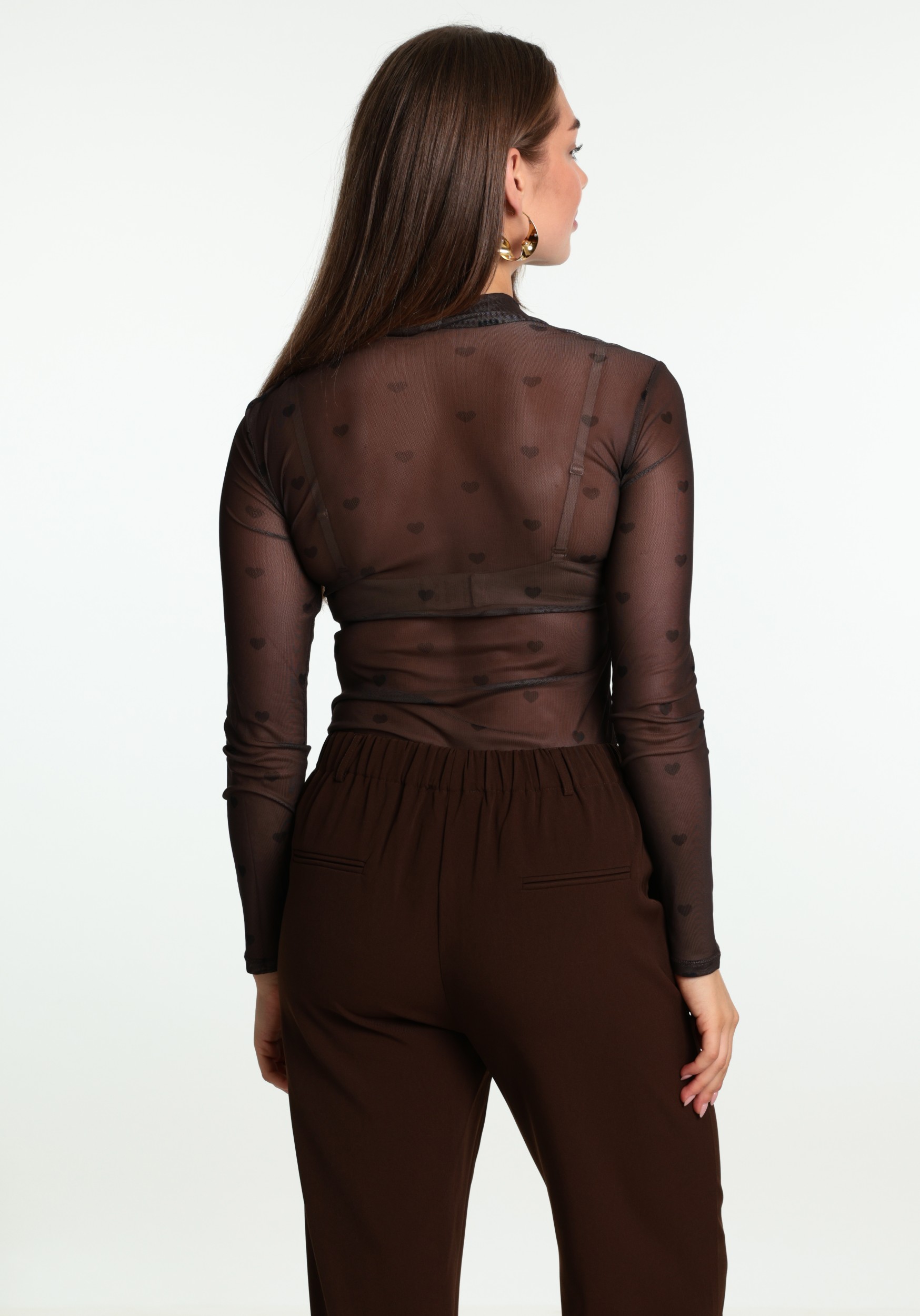 ONLY Meshtop Erica 15141298 Bruin