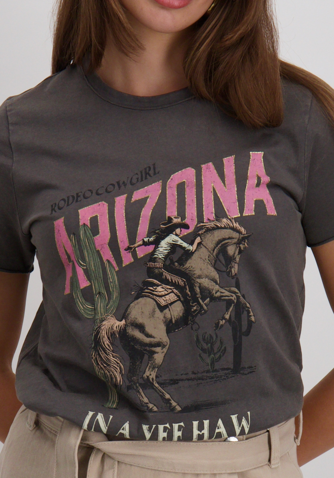 Only T-shirt Lucy 15215721 Licht grijs