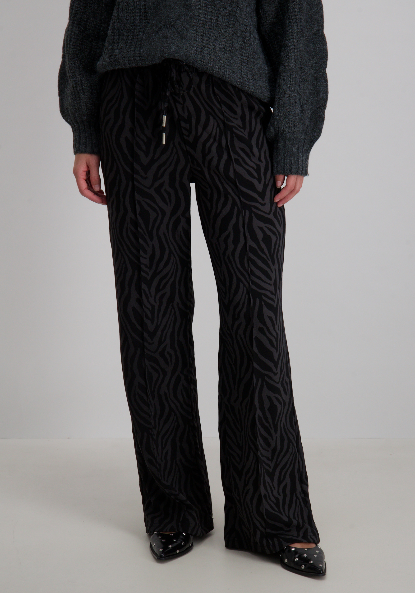 Lofty Manner Broek Ida QK37 Grijs