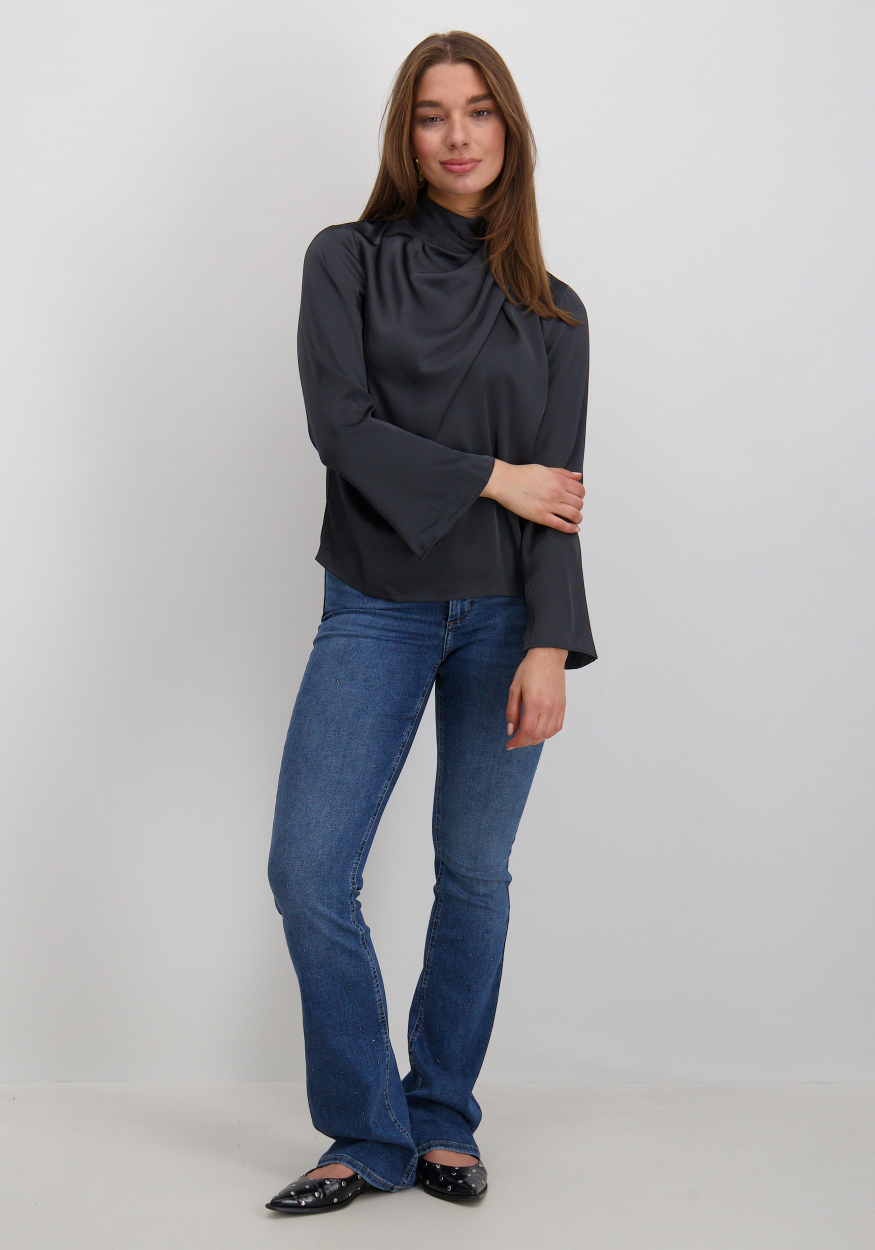 Jacqueline de jonge Blouse Rocky 15311619 Grijs