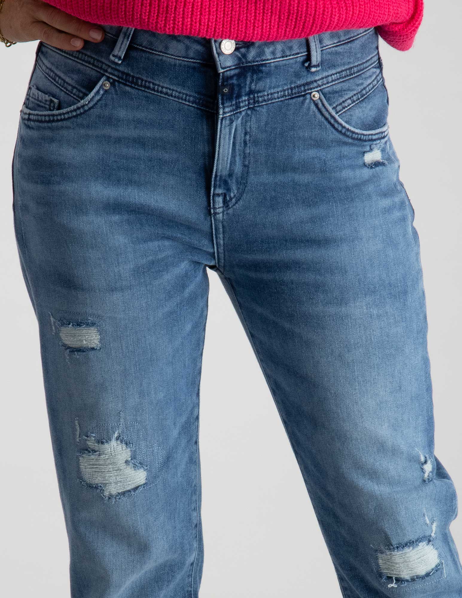 Cup of Joe Boyfriend jeans Victoria Blauw