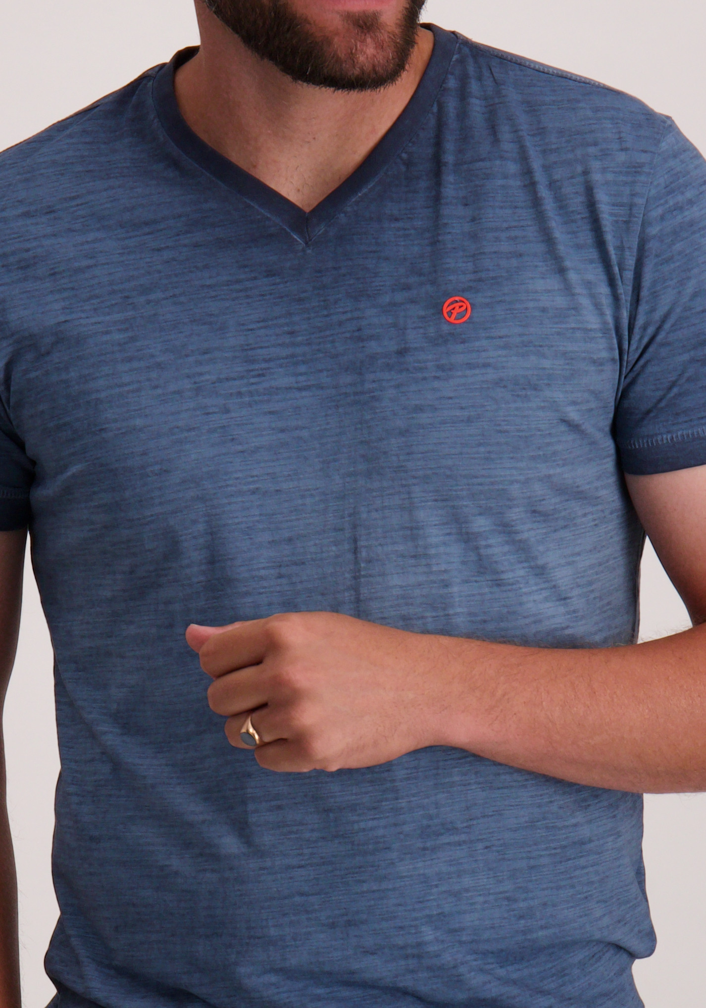 Petrol T-shirt M-1050-TSV662 Donker blauw