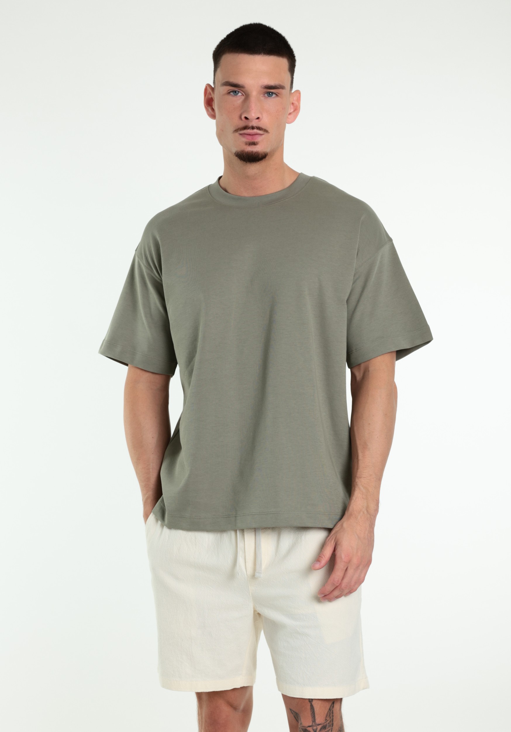 JACK & JONES T-shirt Barron 12298906 Midden groen