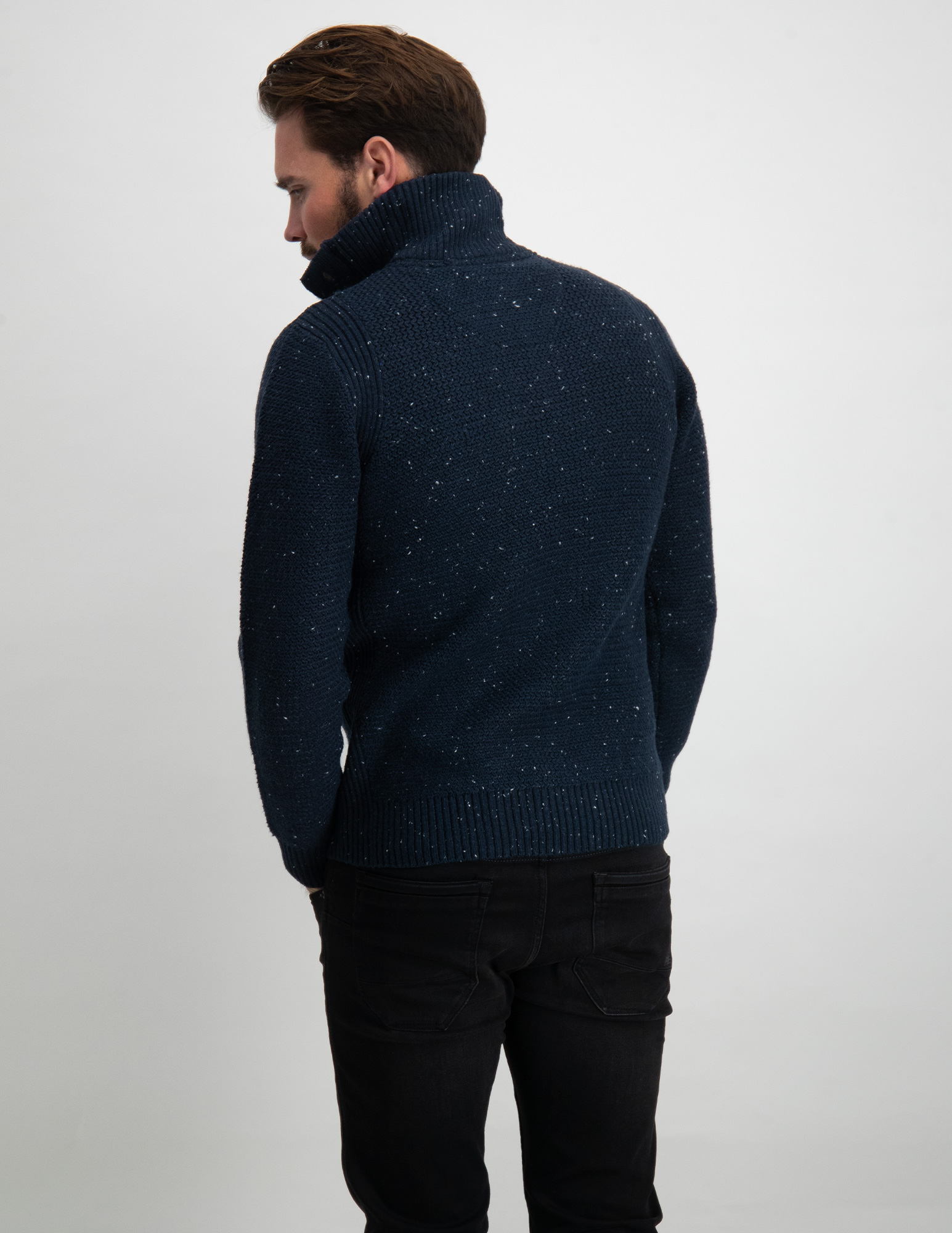 Petrol Trui M-3030-KWC226 Donker blauw