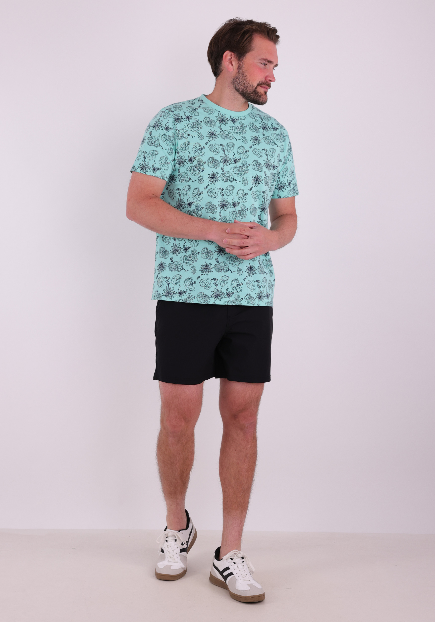 Petrol T-shirt M-1060-TSR264 Turquoise