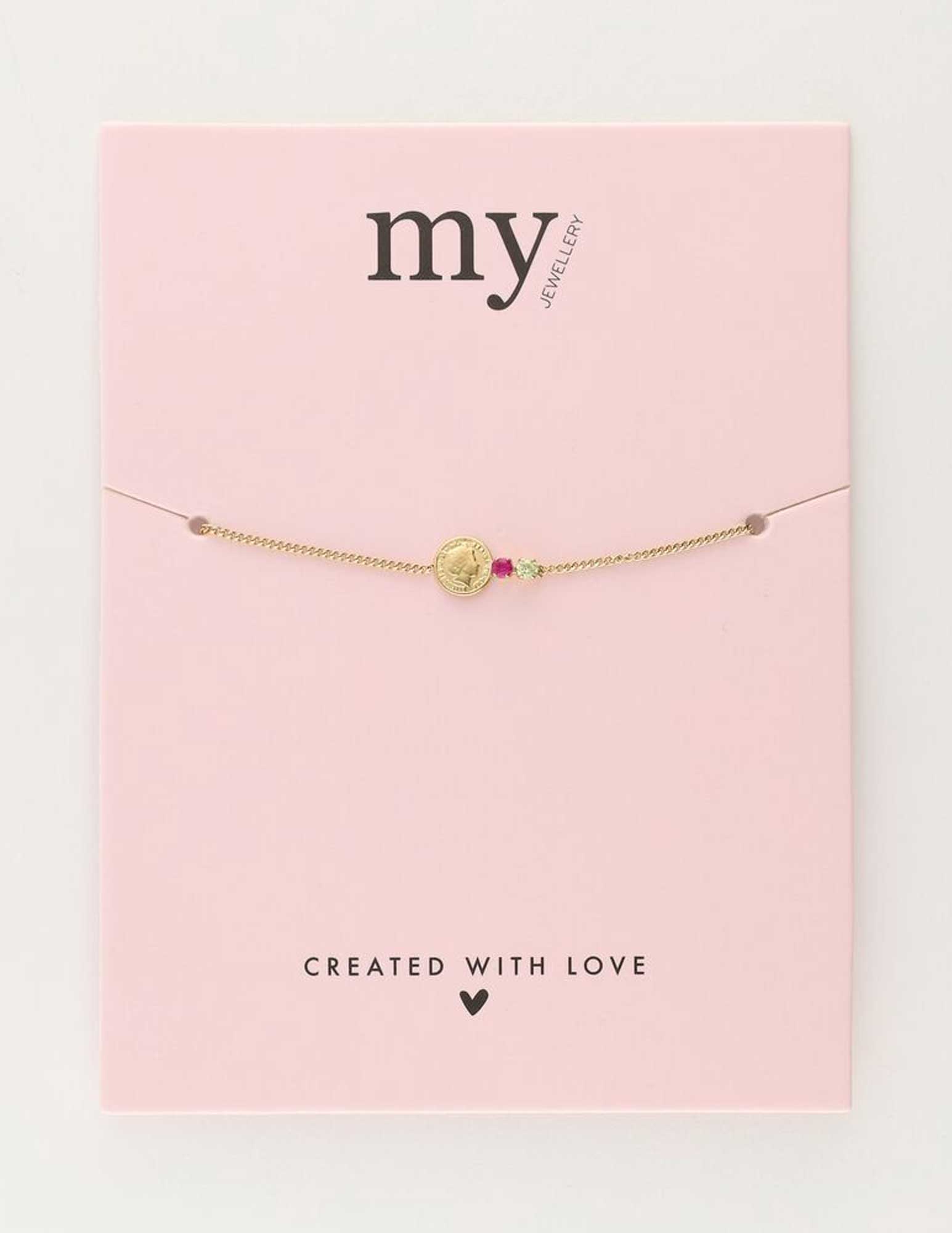 My Jewellery Armband met munt MJ10260 Goud