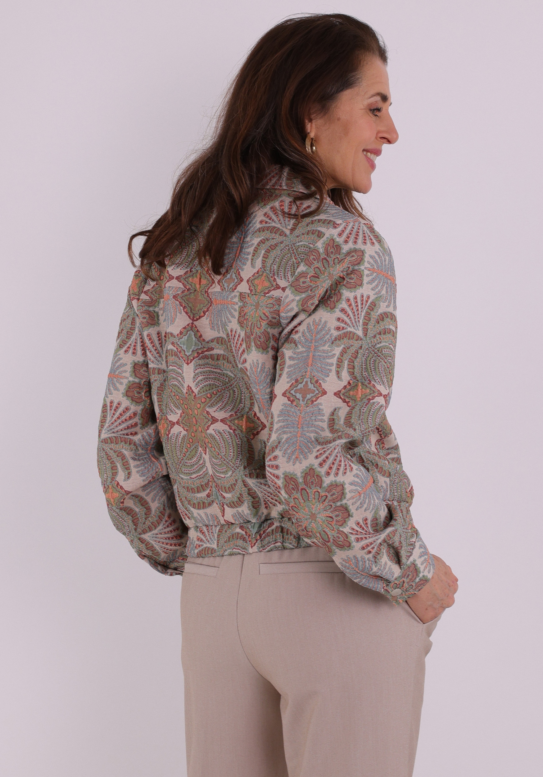 Geisha Bomber jacket 65113-20 Ecru