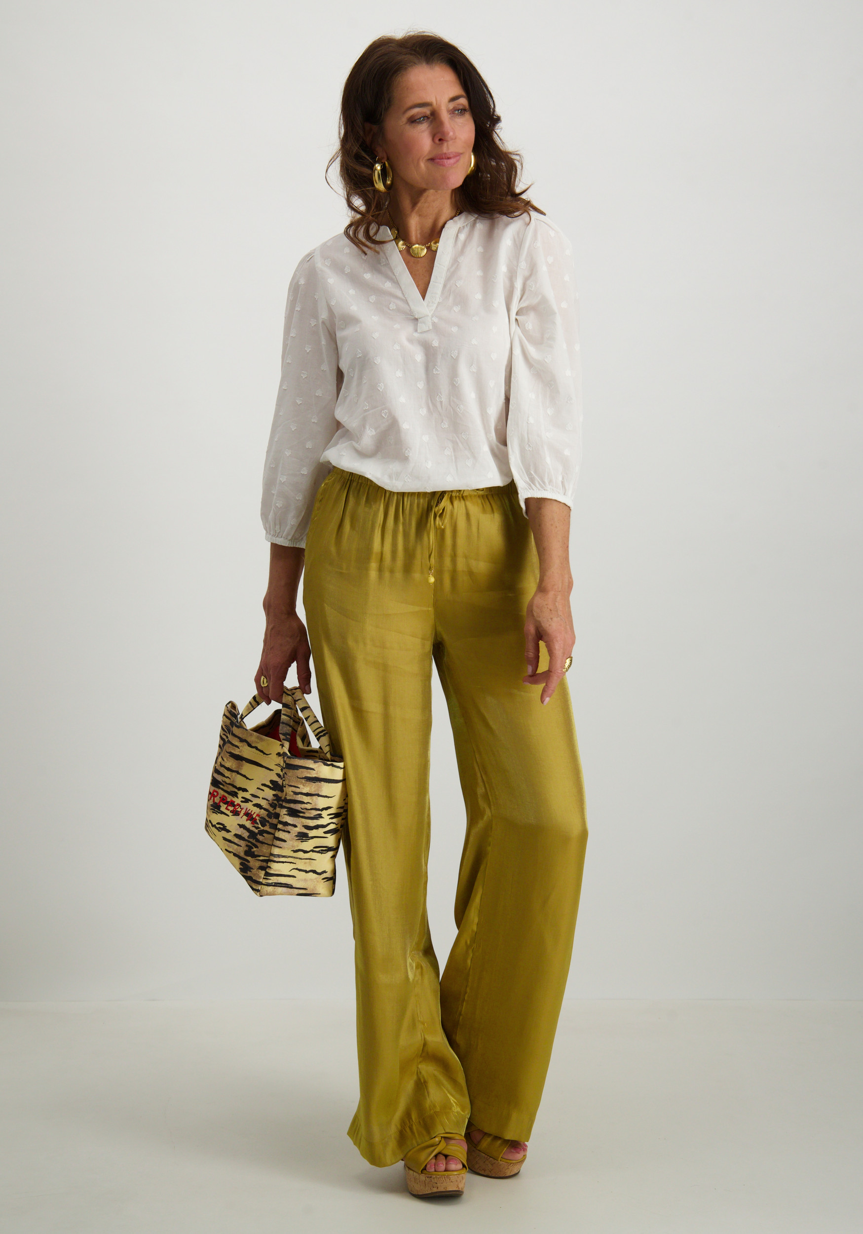 Tramontana Broek Shimmer C16-16-101 Khaki