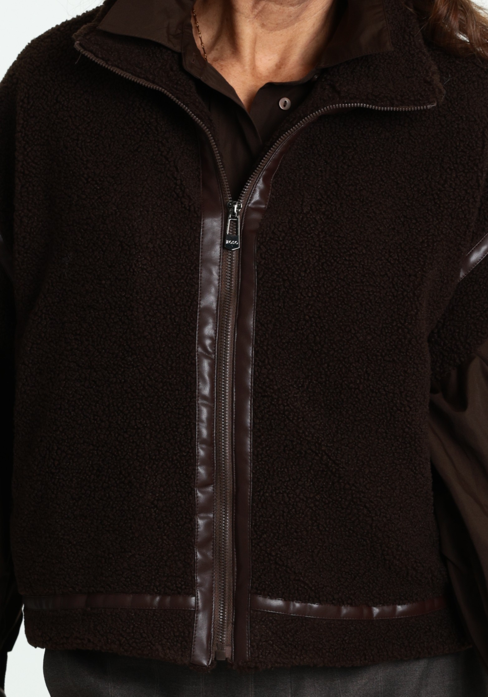 Zoso Gilet 264Annelot Donker bruin