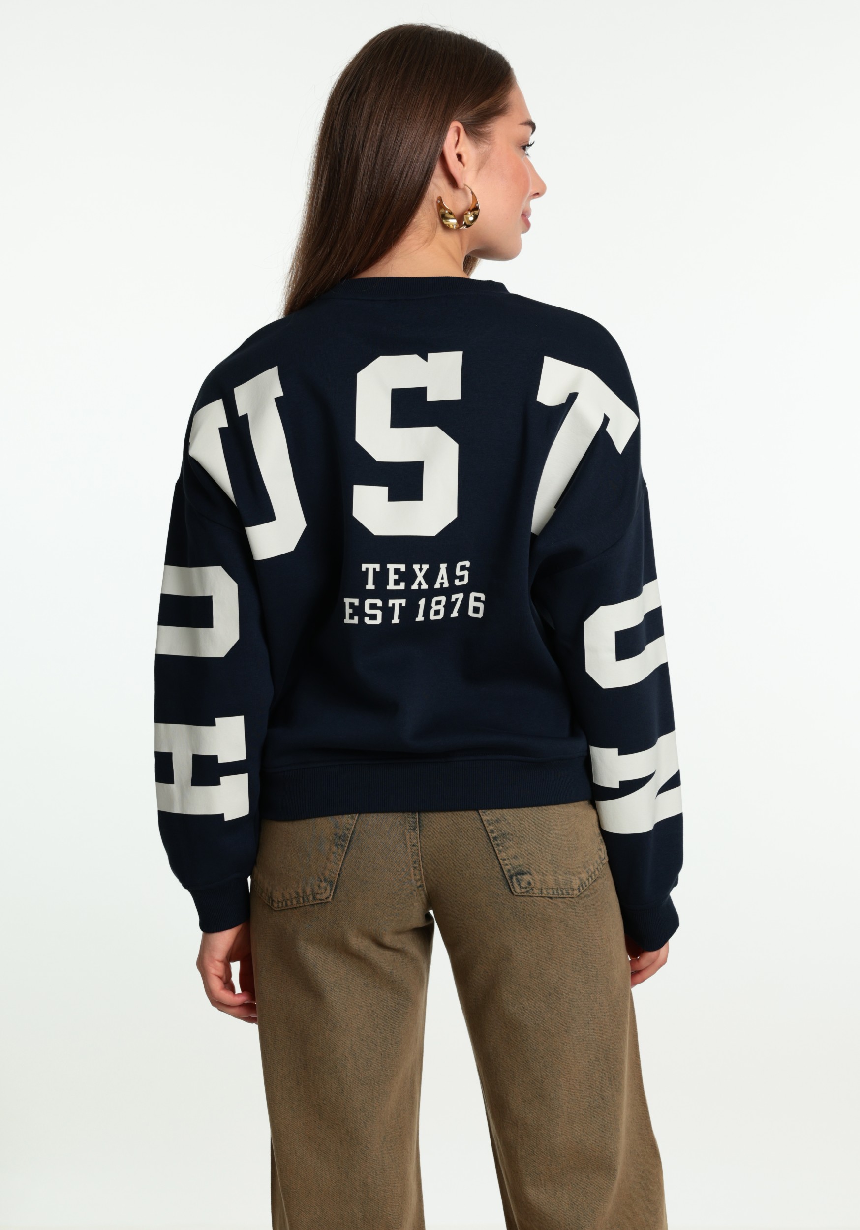 ONLY Sweater backprint 15356793 Donker blauw