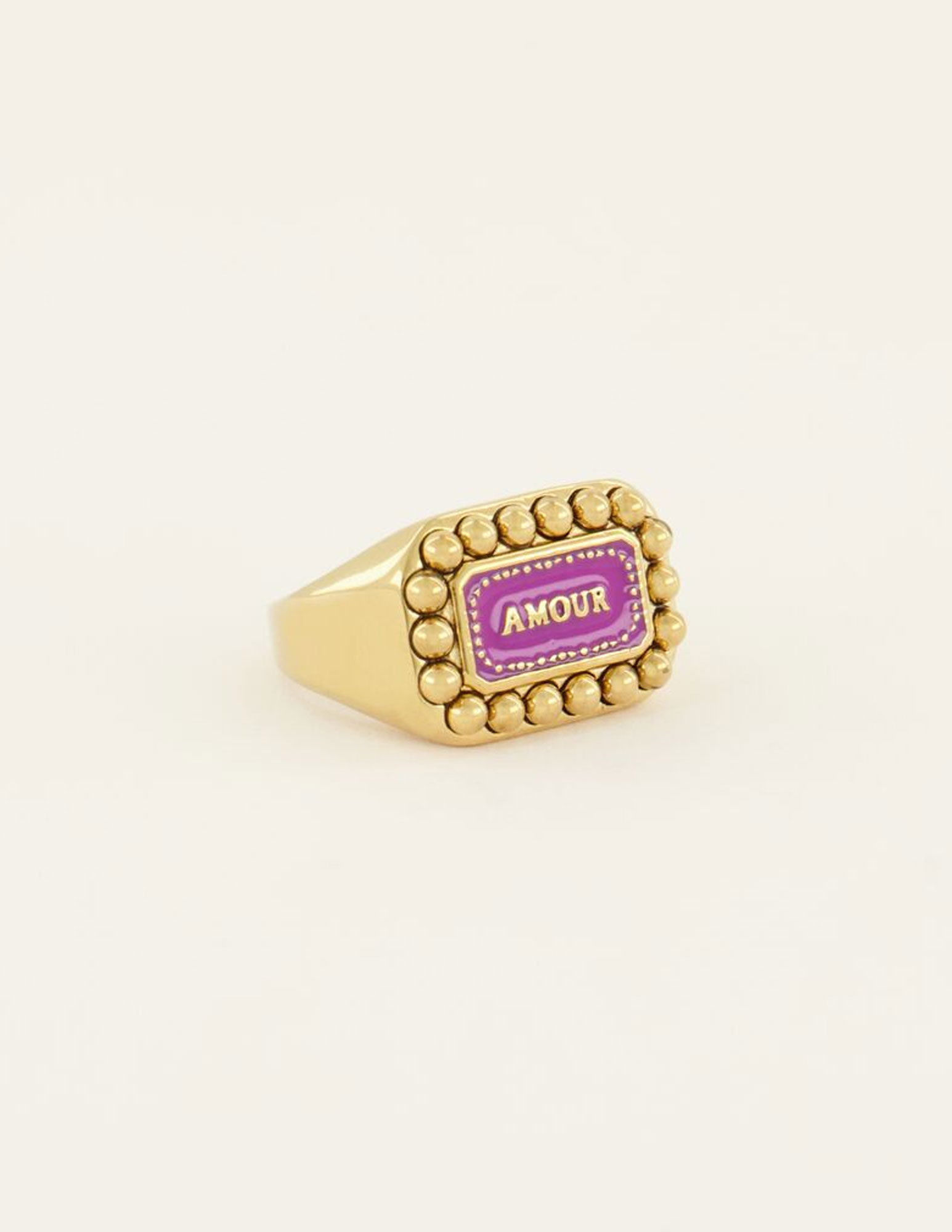 My Jewellery Ring Bold Spirit amour paars MJ07826 Goud