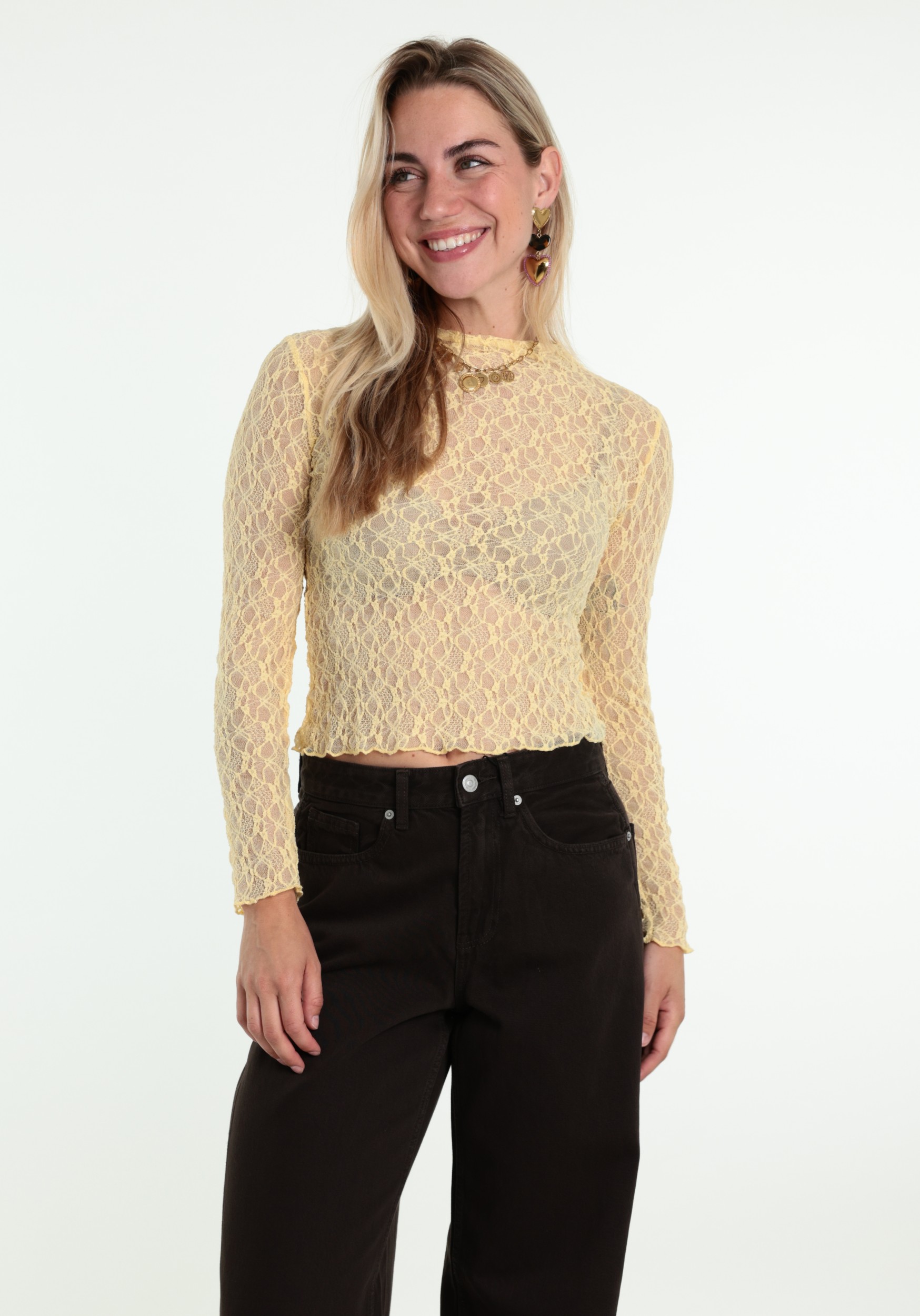BELIEVE Top Lace B-92120-TOP Geel