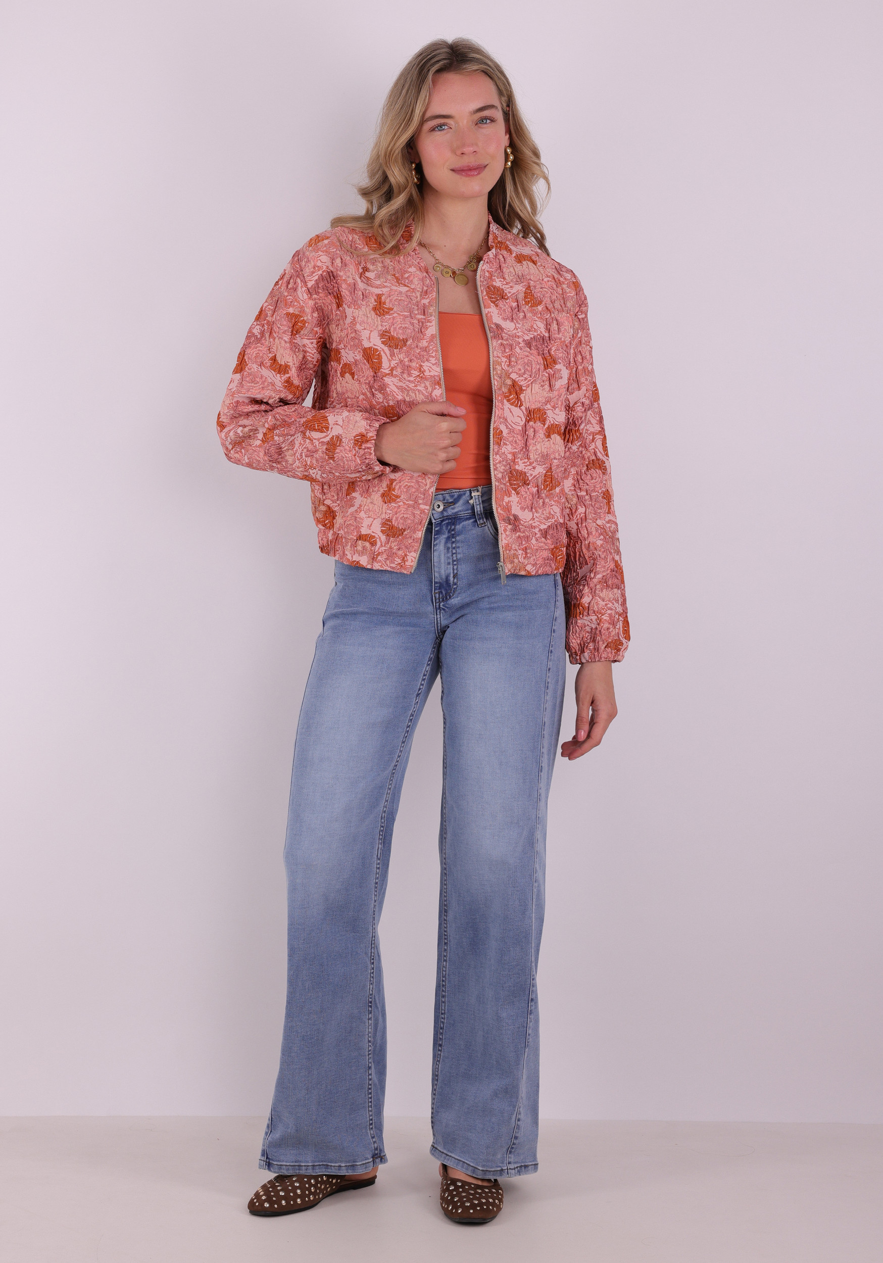 Geisha Bomberjack Jacquard 65032-21 Rose