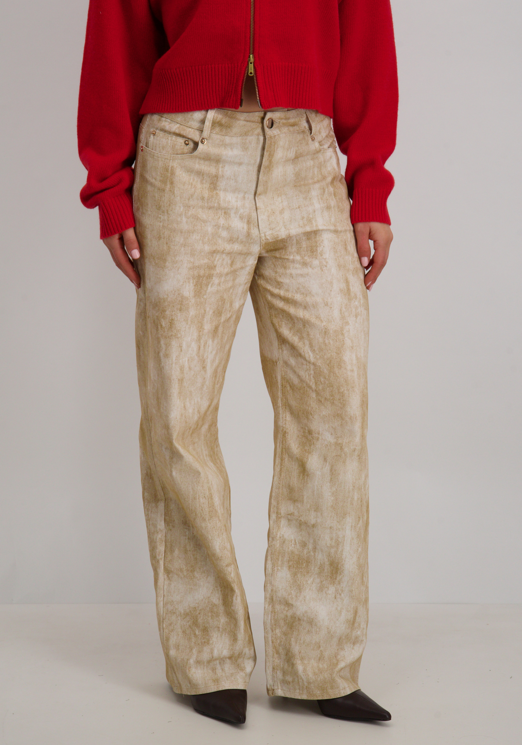 Amaya Amsterdam Broek Junoa Beige