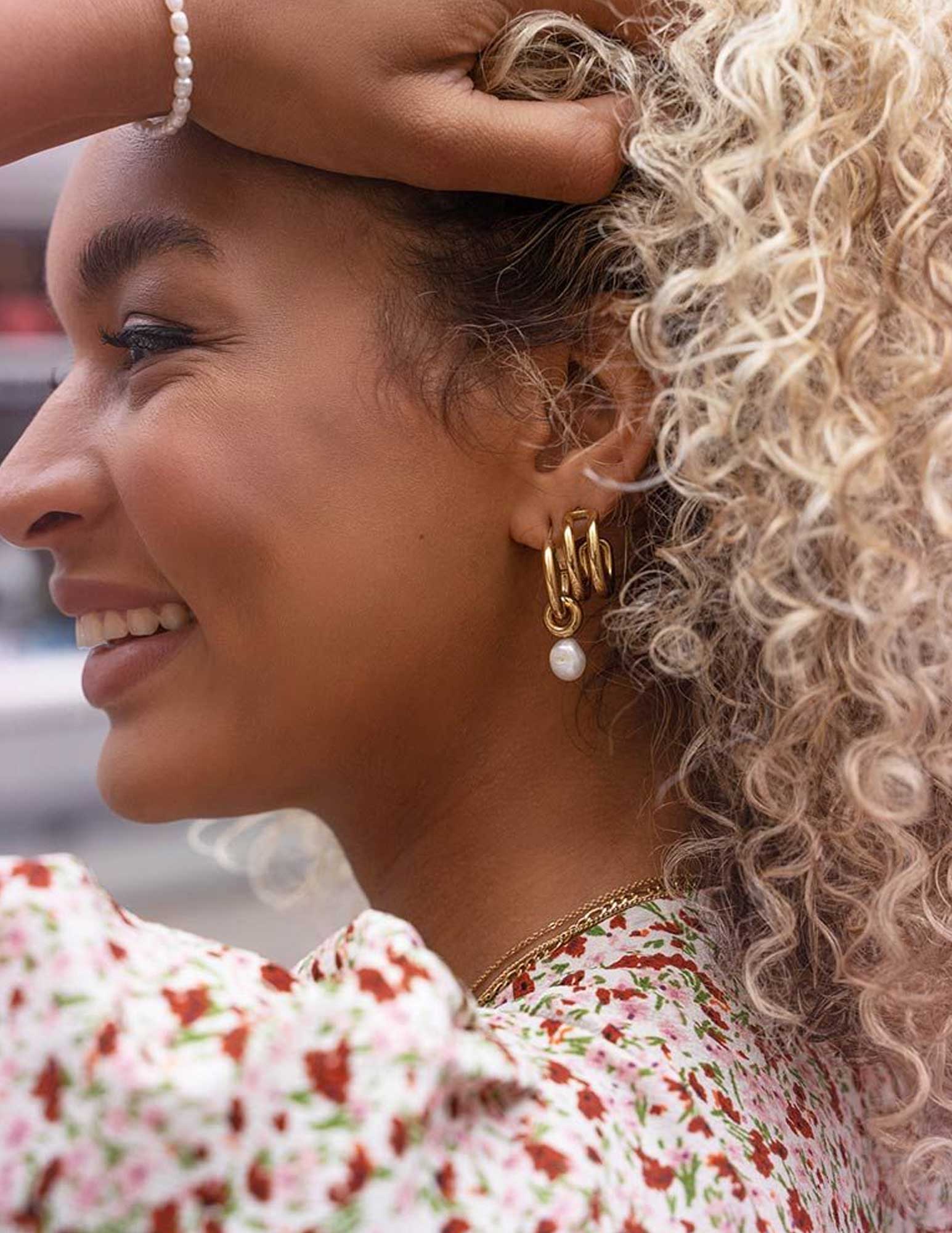 My Jewellery Oorringen met parel MJ01870 Goud