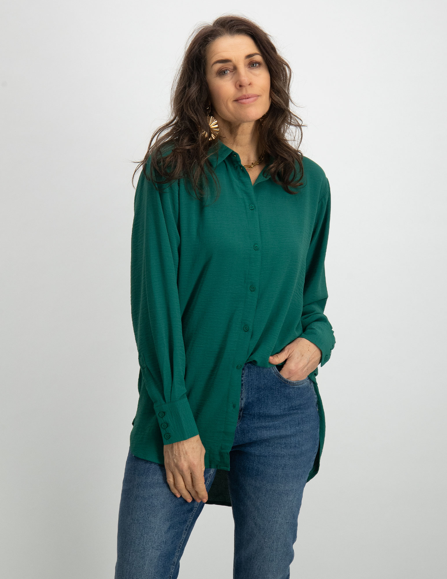 Jacqueline de jonge Blouse Kenta 15268316 Groen