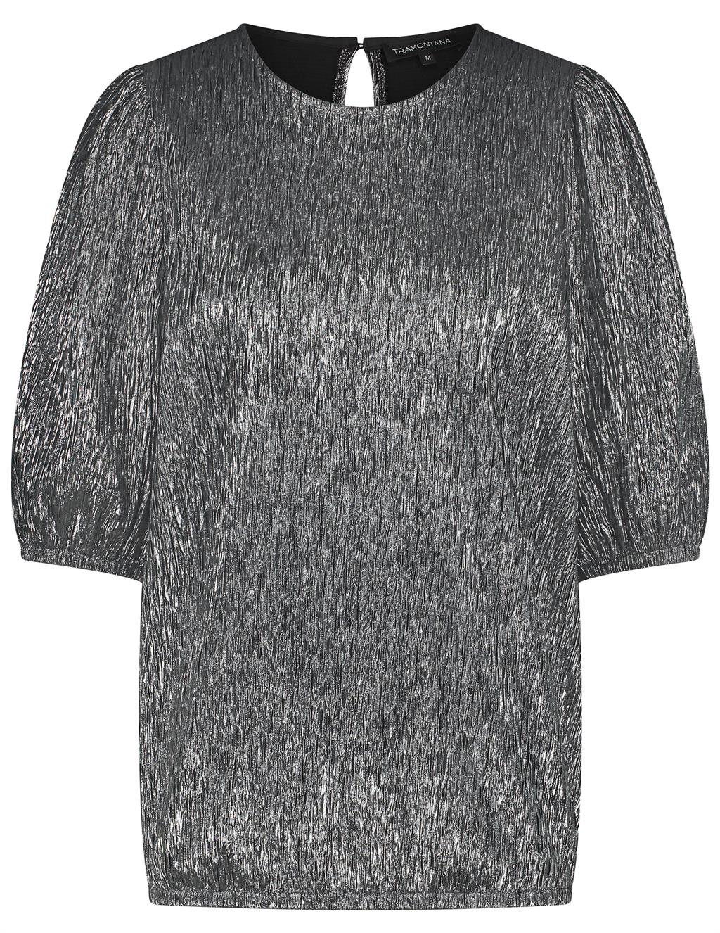 Tramontana Blouse Fancy Crinkle Q18-13-401 Zilver
