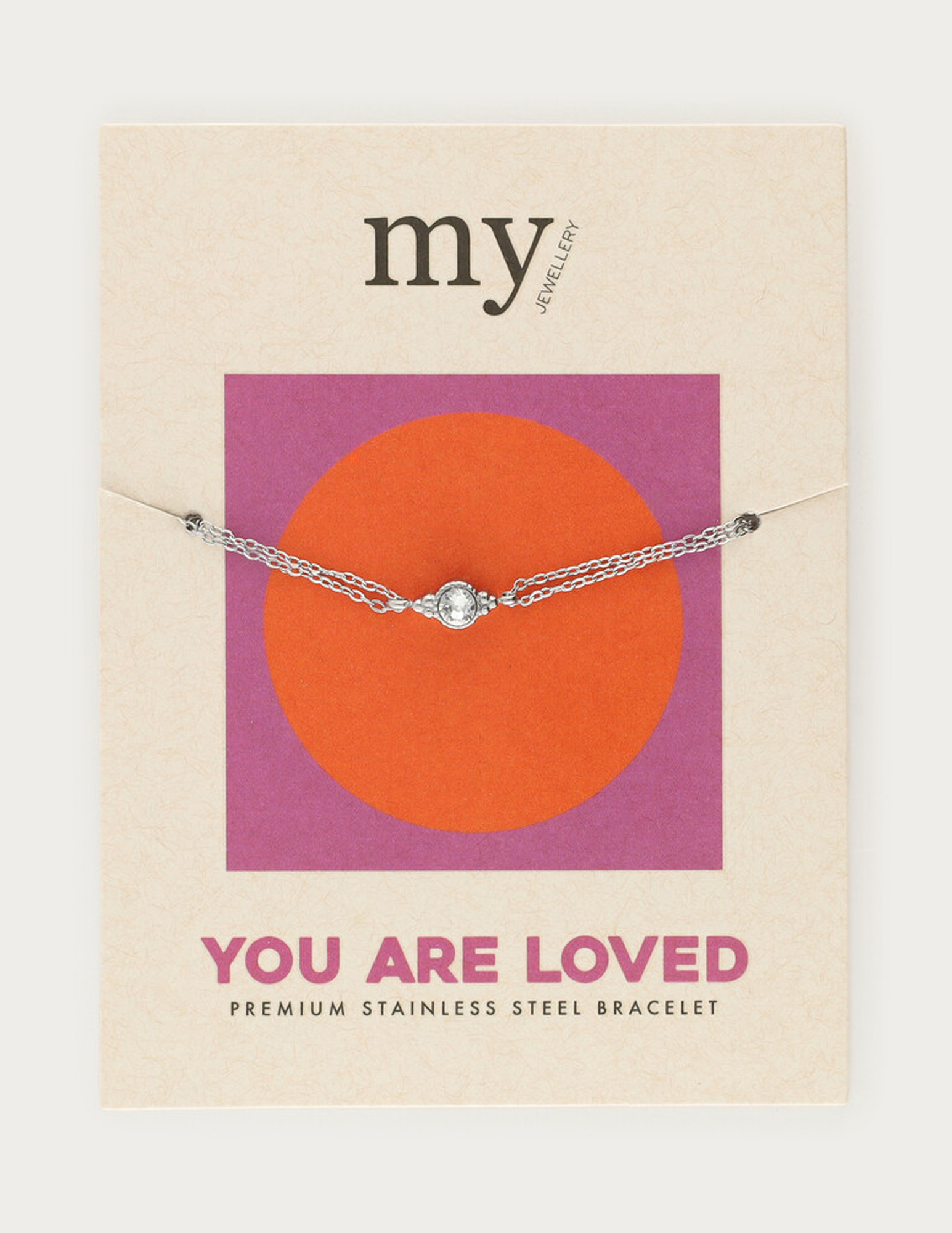 My Jewellery Special armband "You are loved" MJ13798 Zilver