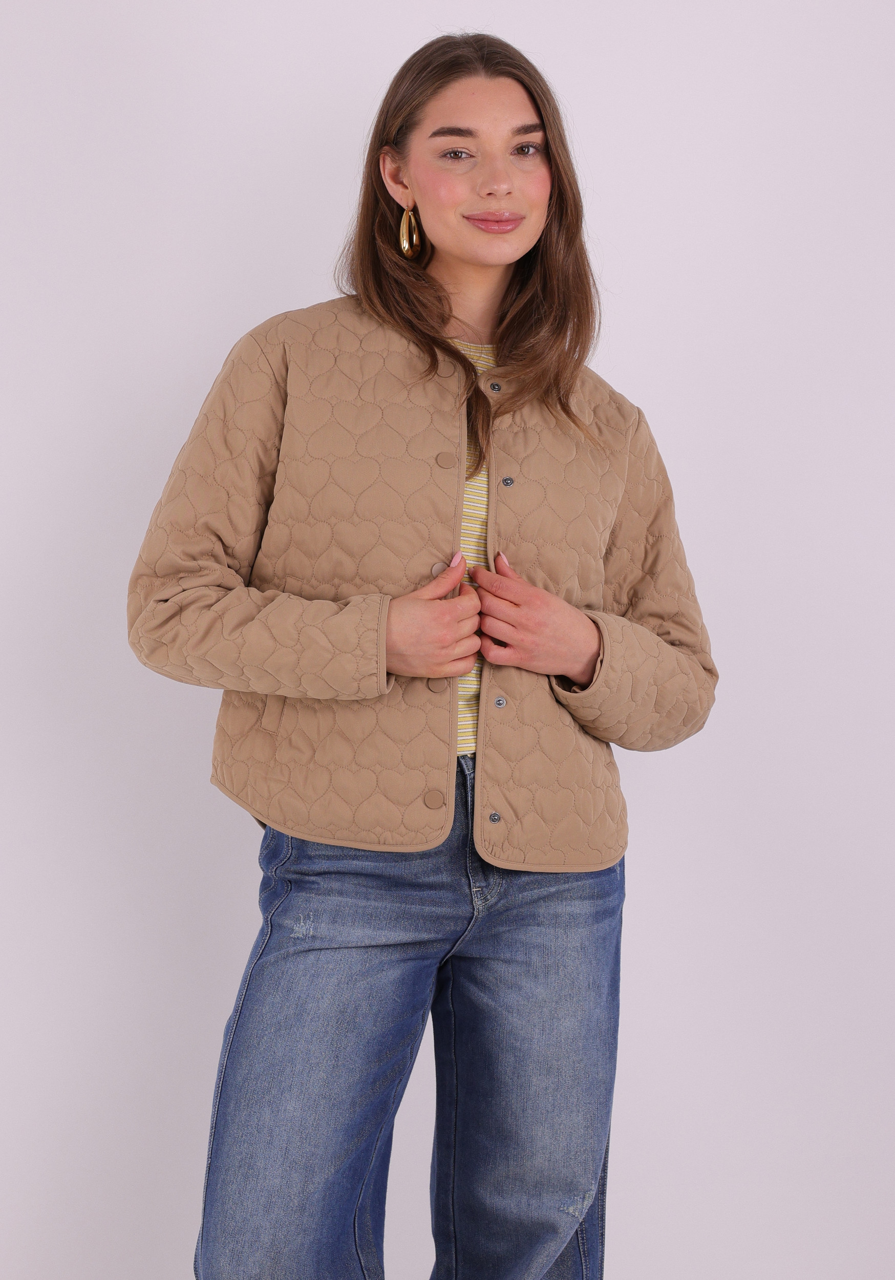 Only Jacket heart quilted 15366265 Bruin