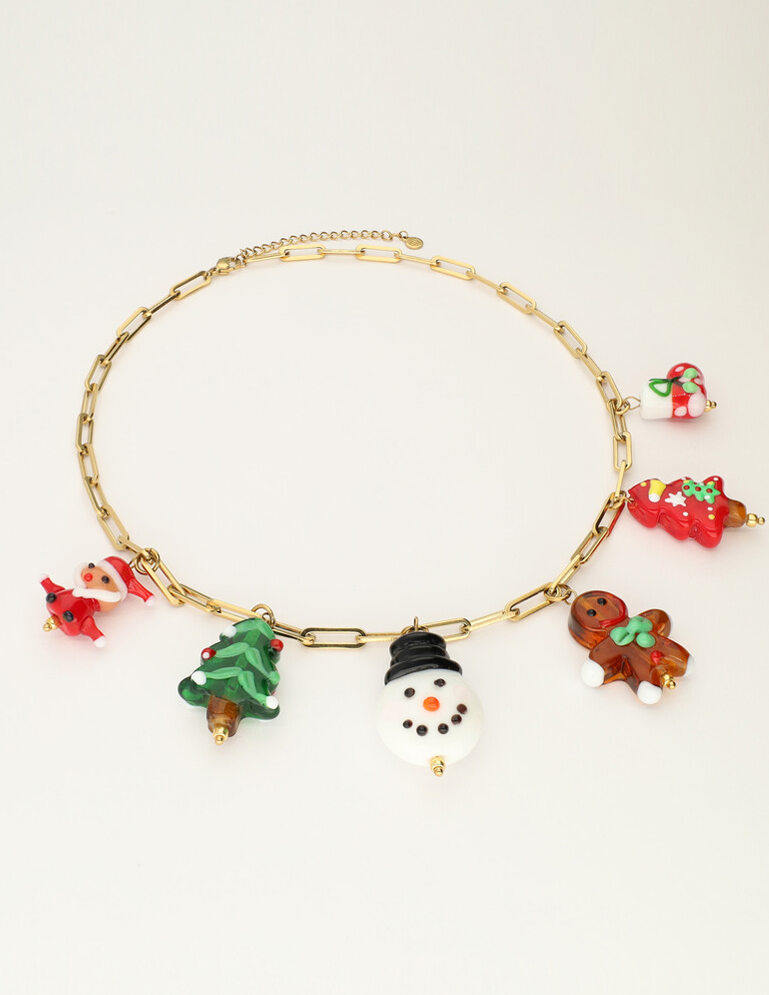 My Jewellery Ketting met kerst bedels MJ12600 Goud