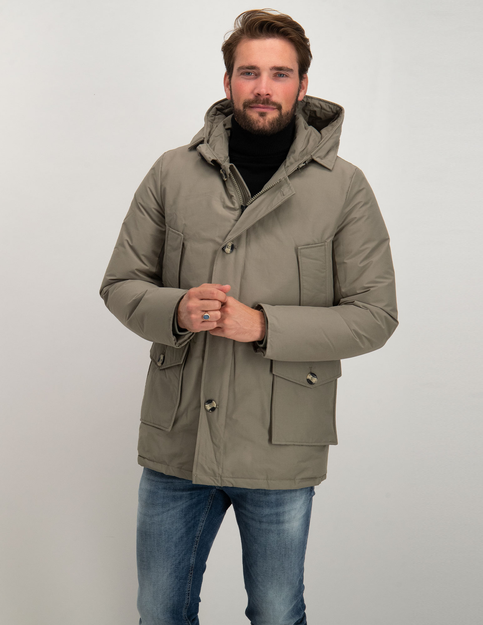 AIRFORCE Classic Parka HRM0479 Olijf Groen
