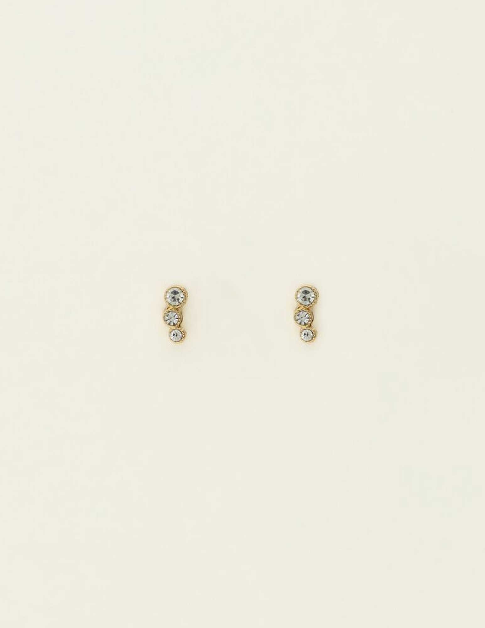 My Jewellery Studs strass MJ09482 Goud