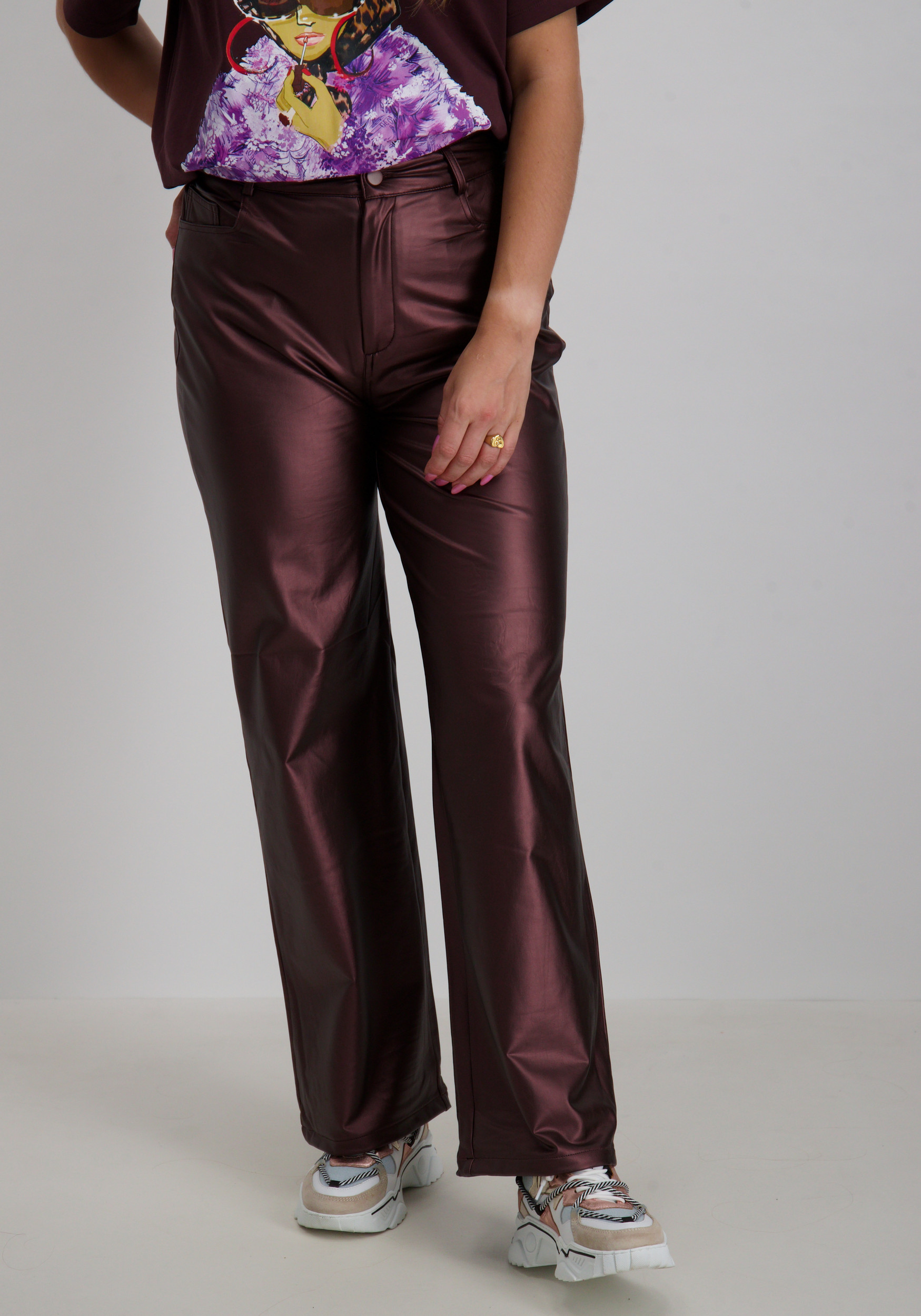 Amaya Amsterdam Broek Harper Donker bruin