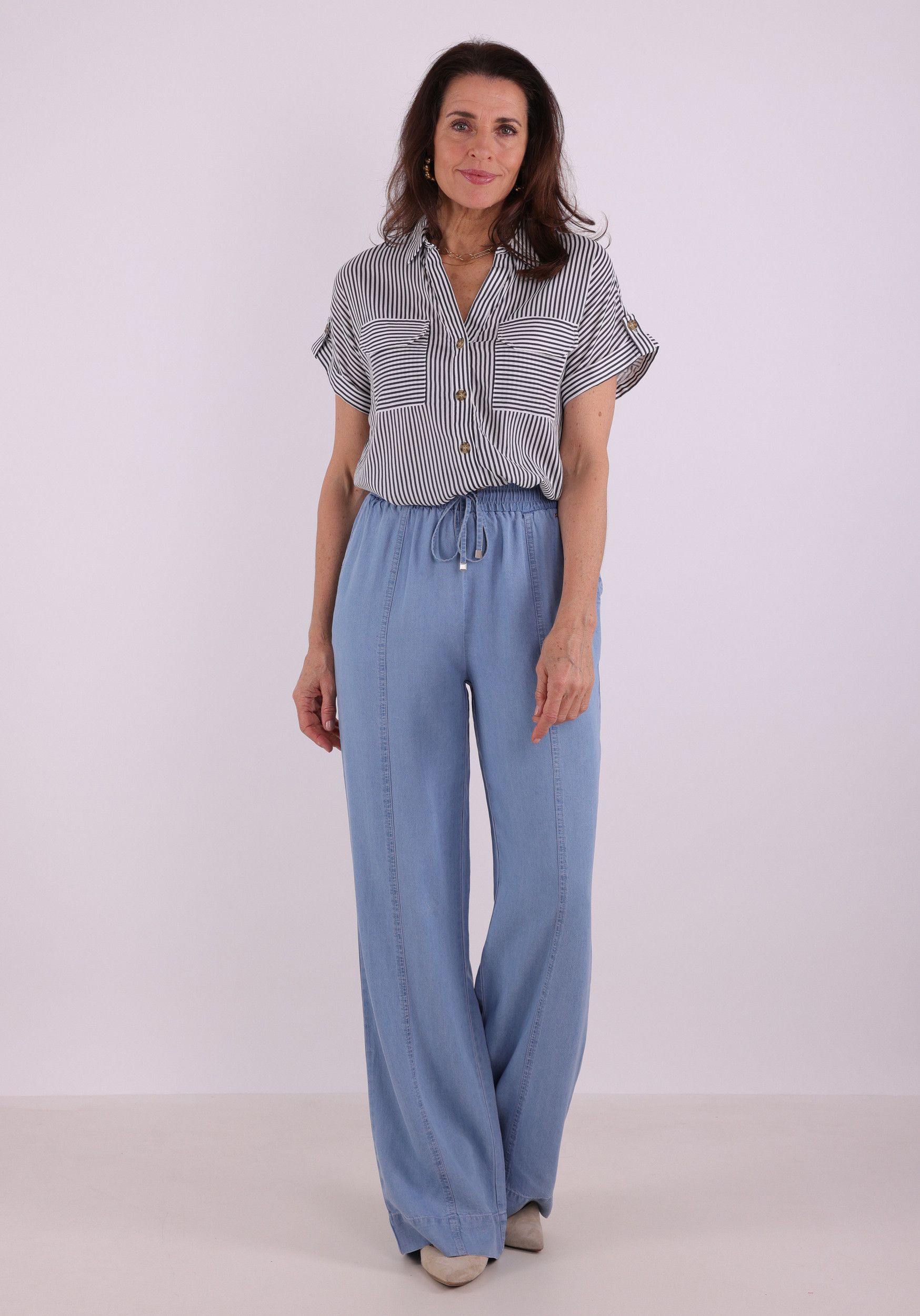 Vero moda Blouse Bumpy 10310139 Donker blauw