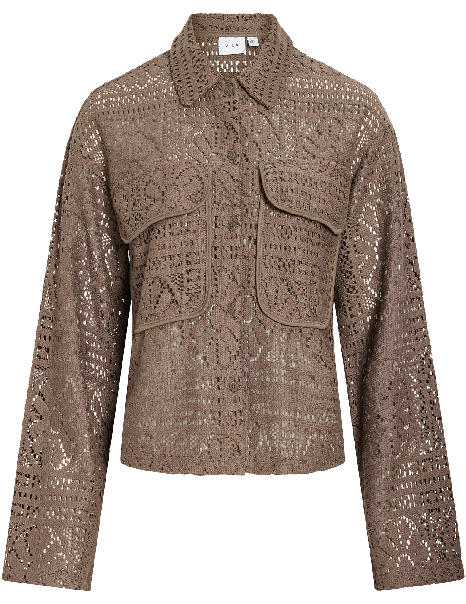 Vila Blouse Merinda 14105211 Bruin