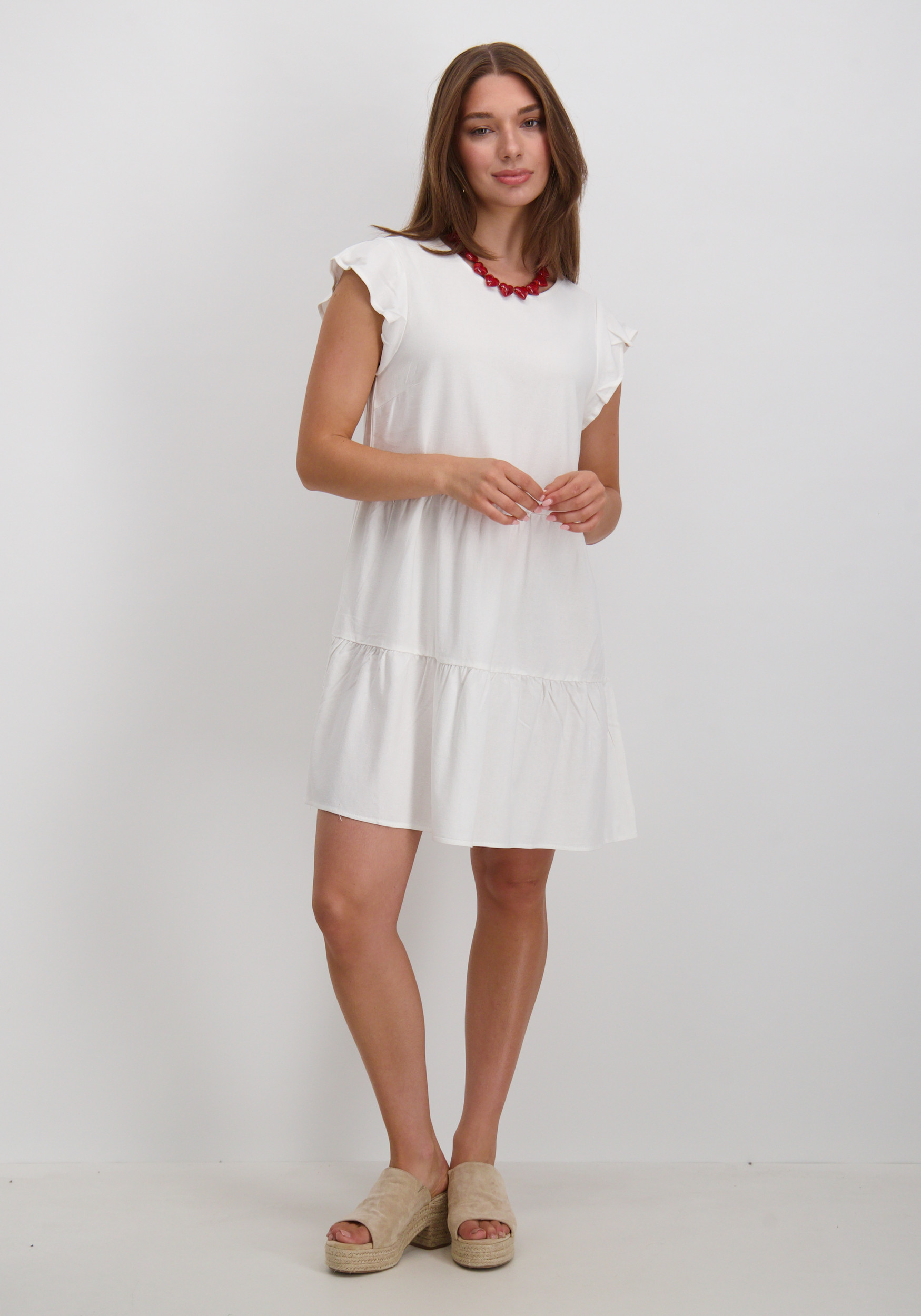 Vila Jurk Summer 14098932 Wolwit-ecru