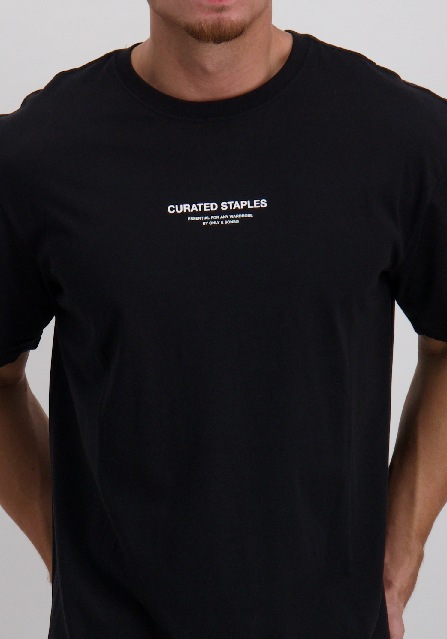 ONLY & SONS T-shirt Curated 22030925 Zwart