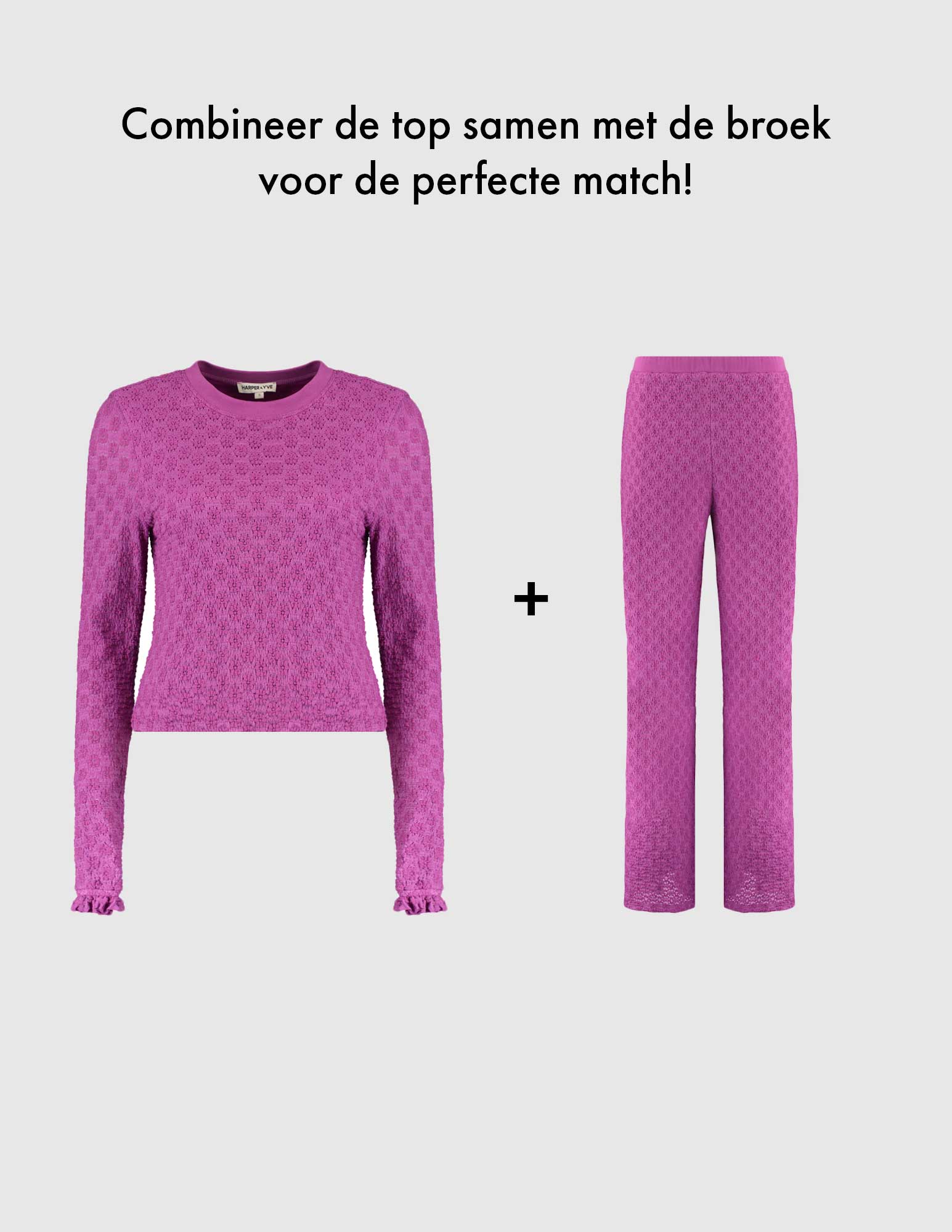 Harper & Yve Top Fenn SS25P605 Paars