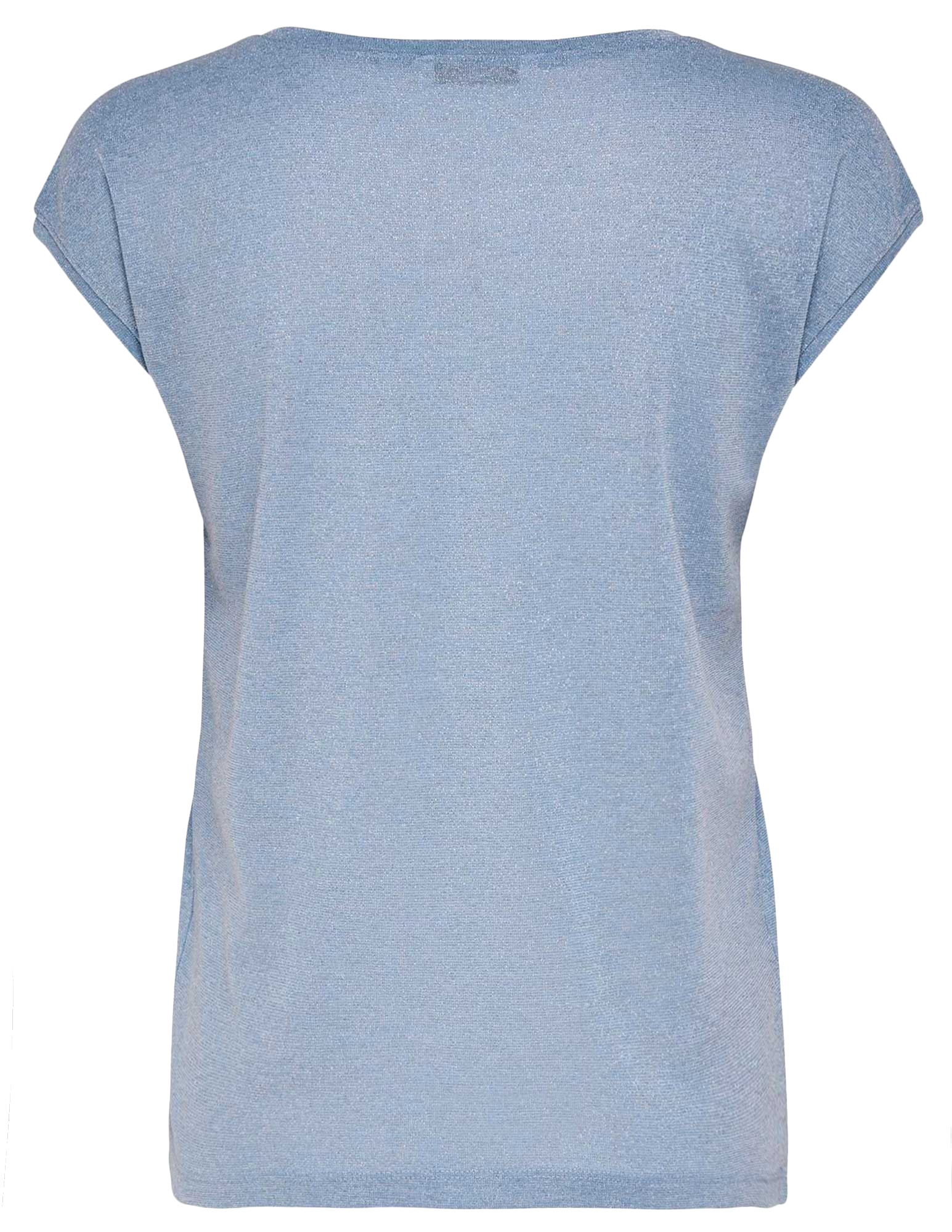 ONLY T-shirt Silvery lurex 15136069 Licht blauw