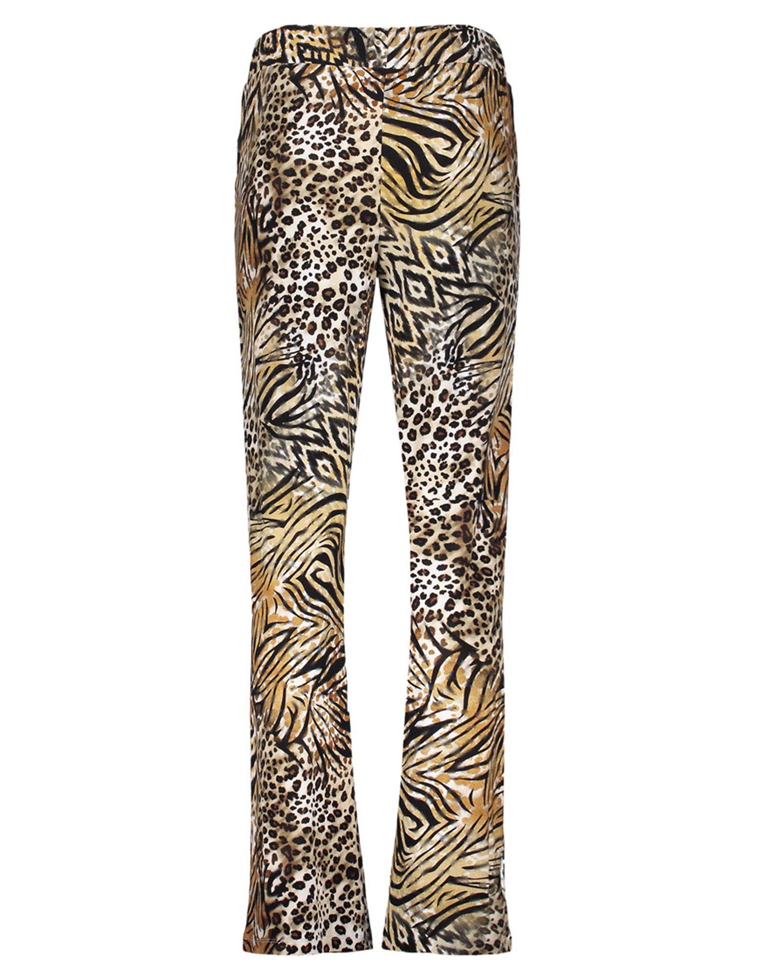 Geisha Broek all-over print 51426-60 BRITT Donker bruin