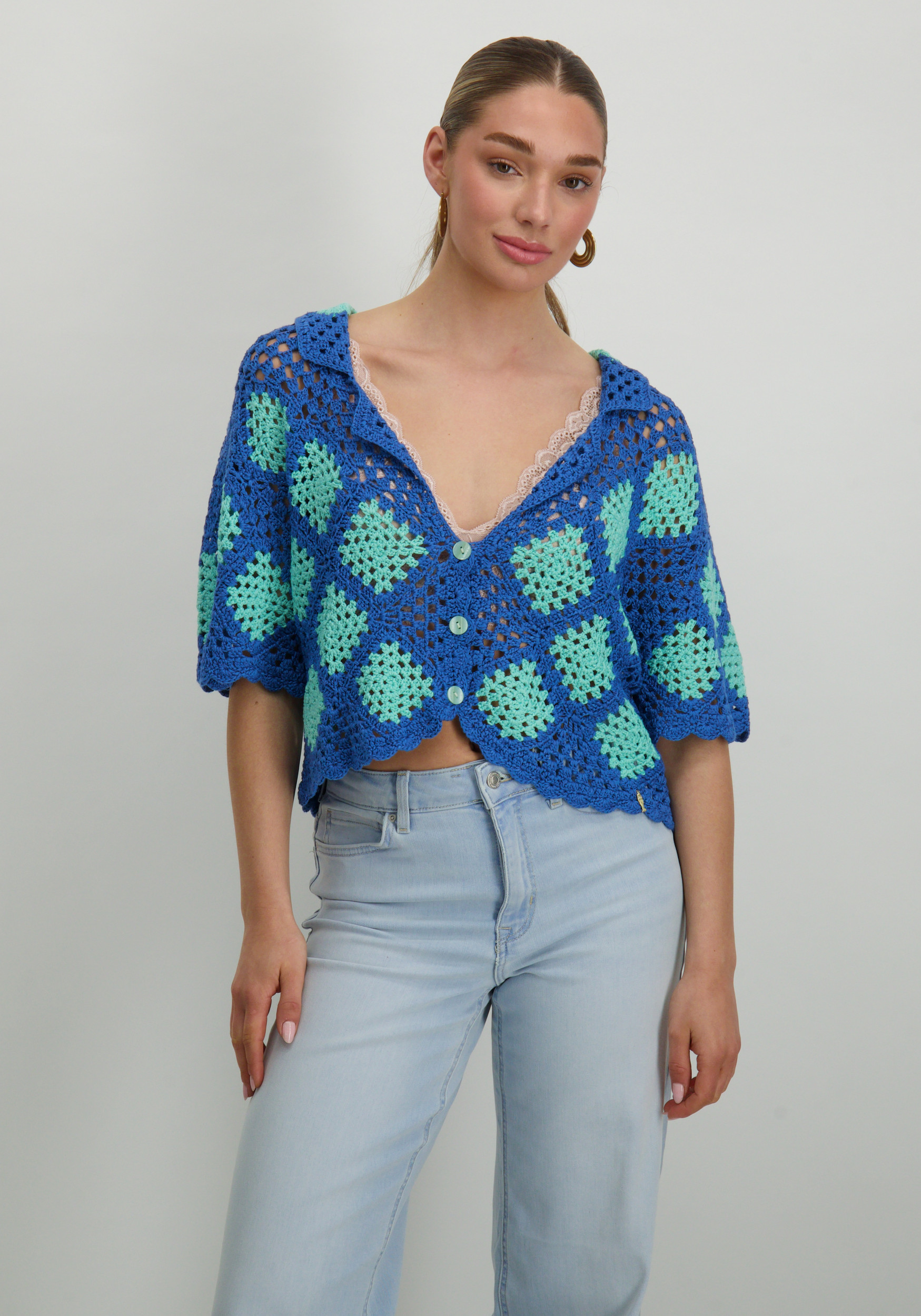 Harper & Yve Top Bente HS25P600 Blauw