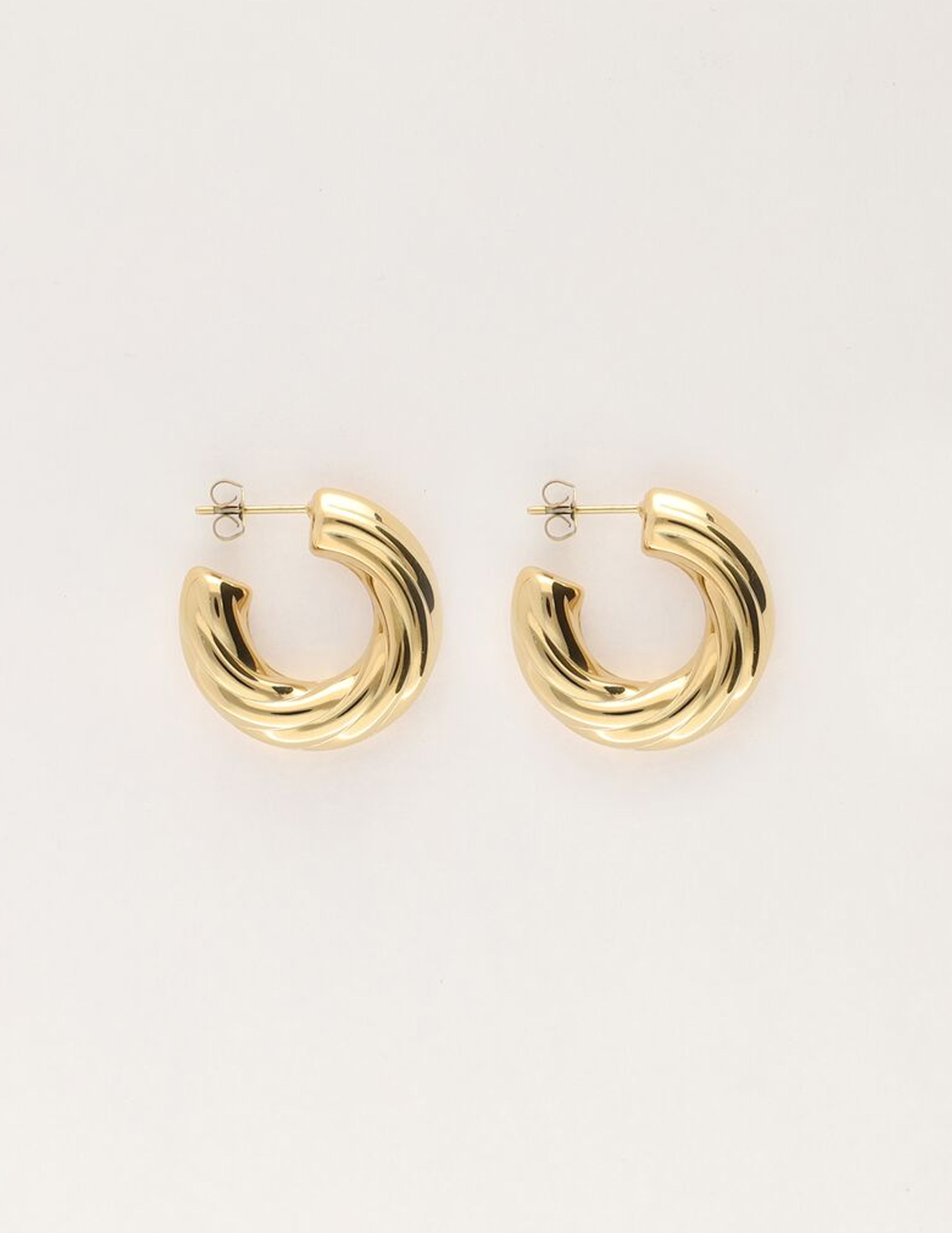 My Jewellery Vintage oorringen klein gedraaid MJ11525 Goud