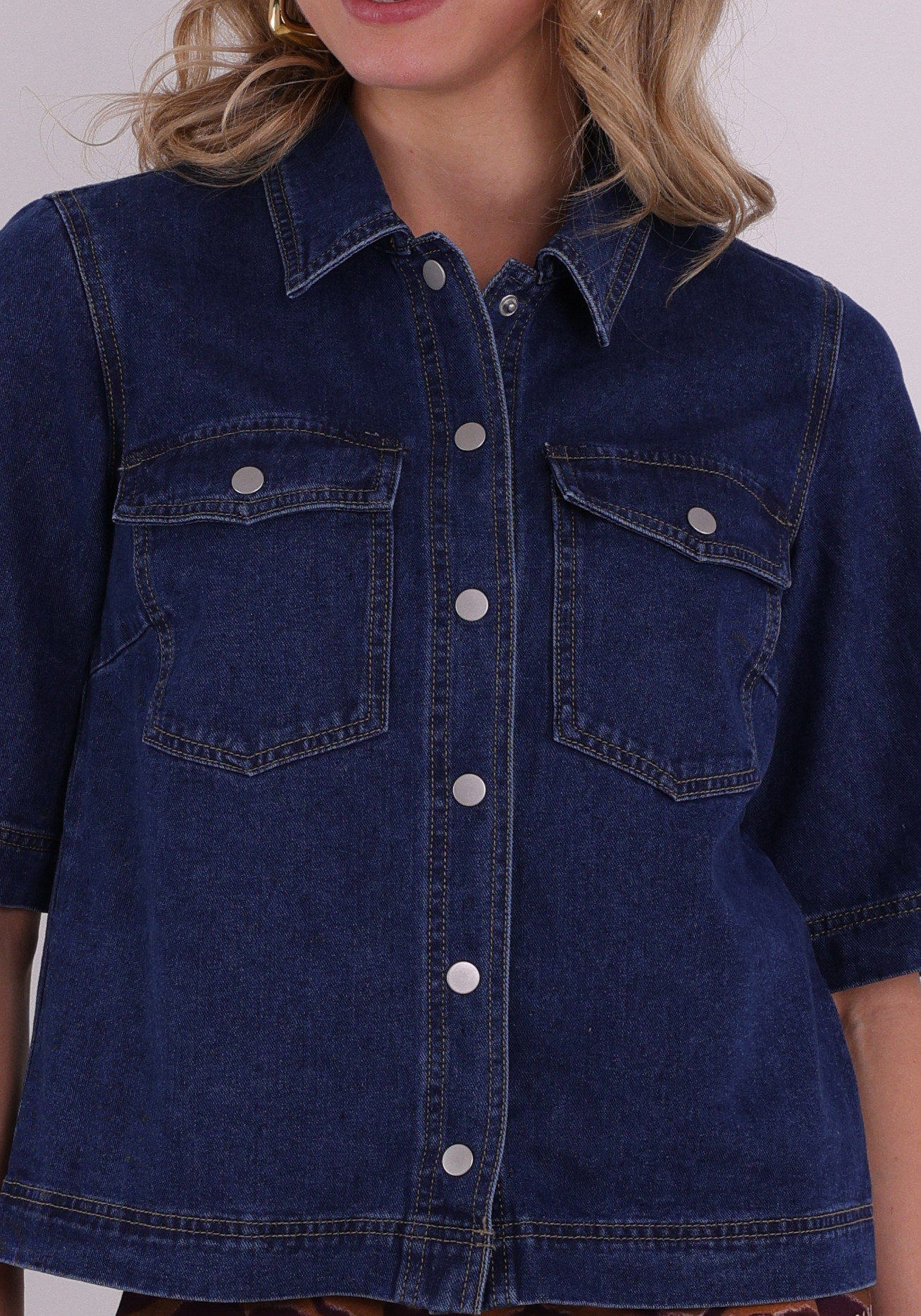 Only Blouse Belle 15347084 Donker blauw