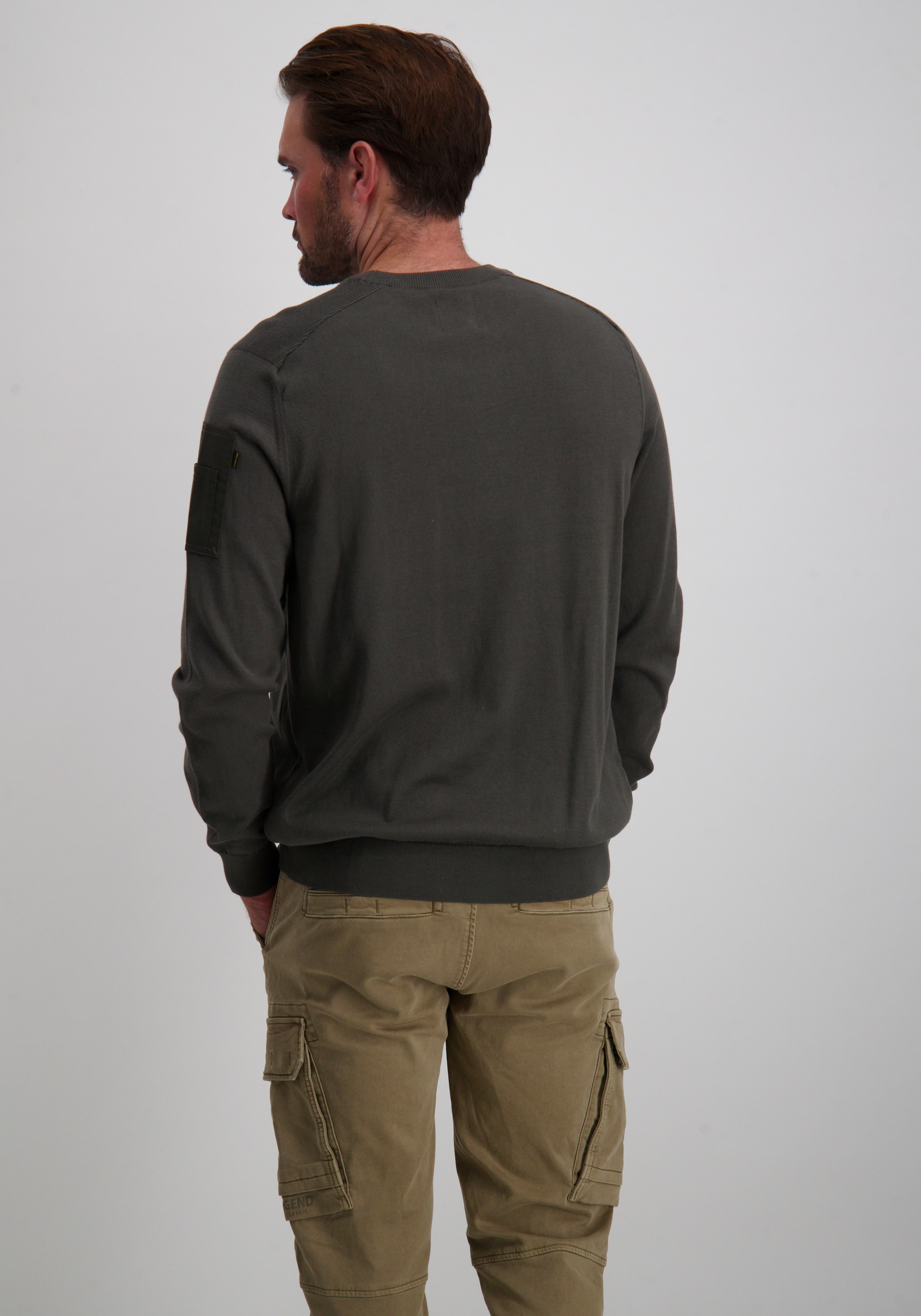 PME Legend Trui American classic PKW0000332 Donker groen