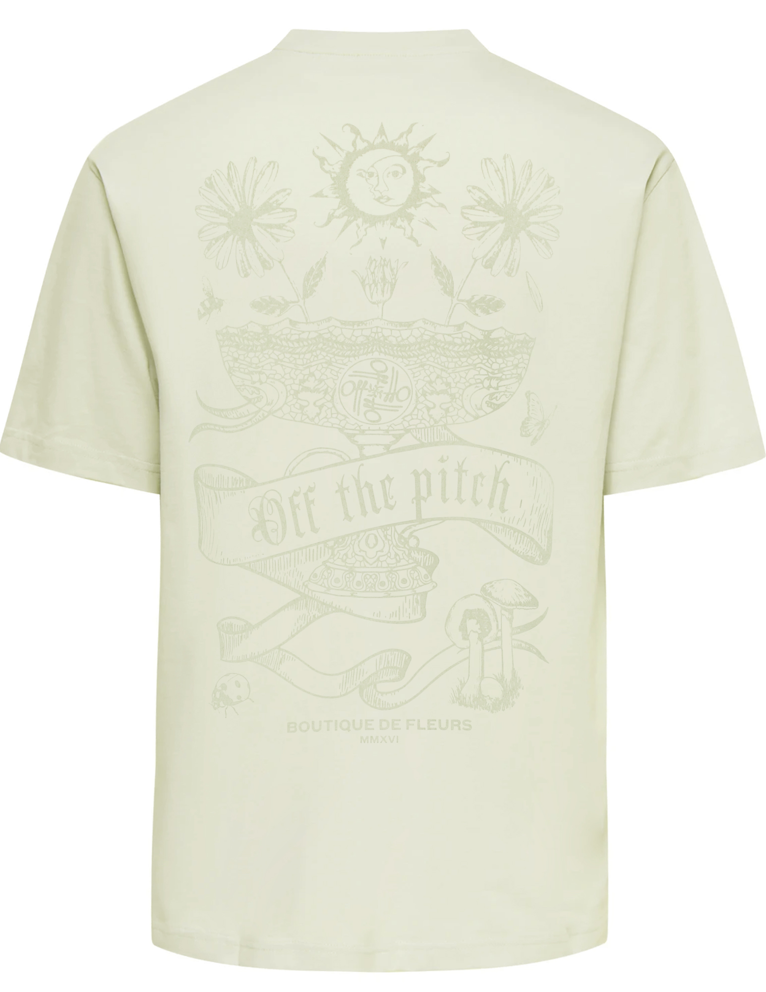 Off The Pitch T-Shirt Botanic OTP261026 Ecru
